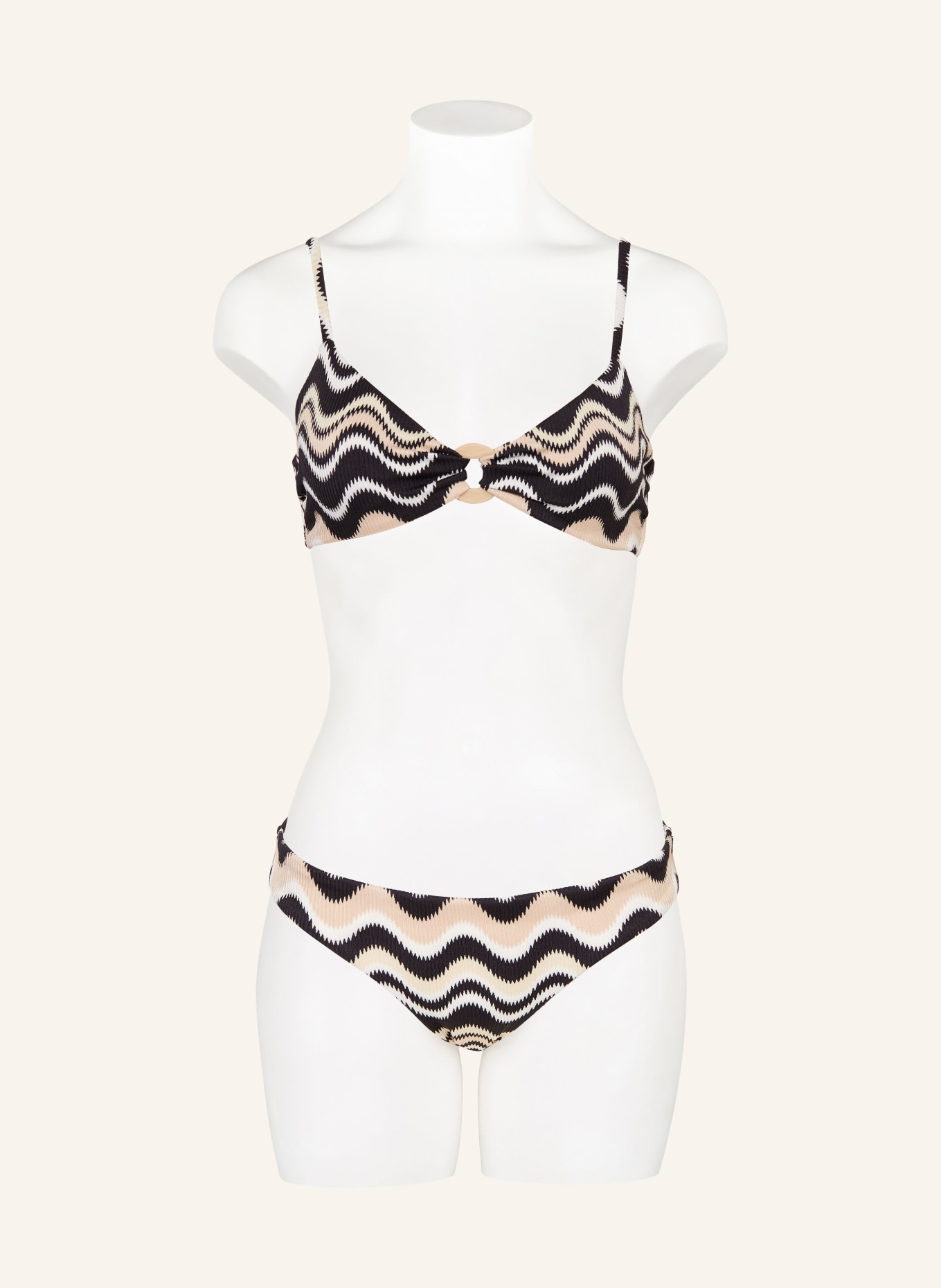 SEAFOLLY Basic bikini bottoms NEUE WAVE, Color: BLACK/ BEIGE/ ECRU (Image 2)