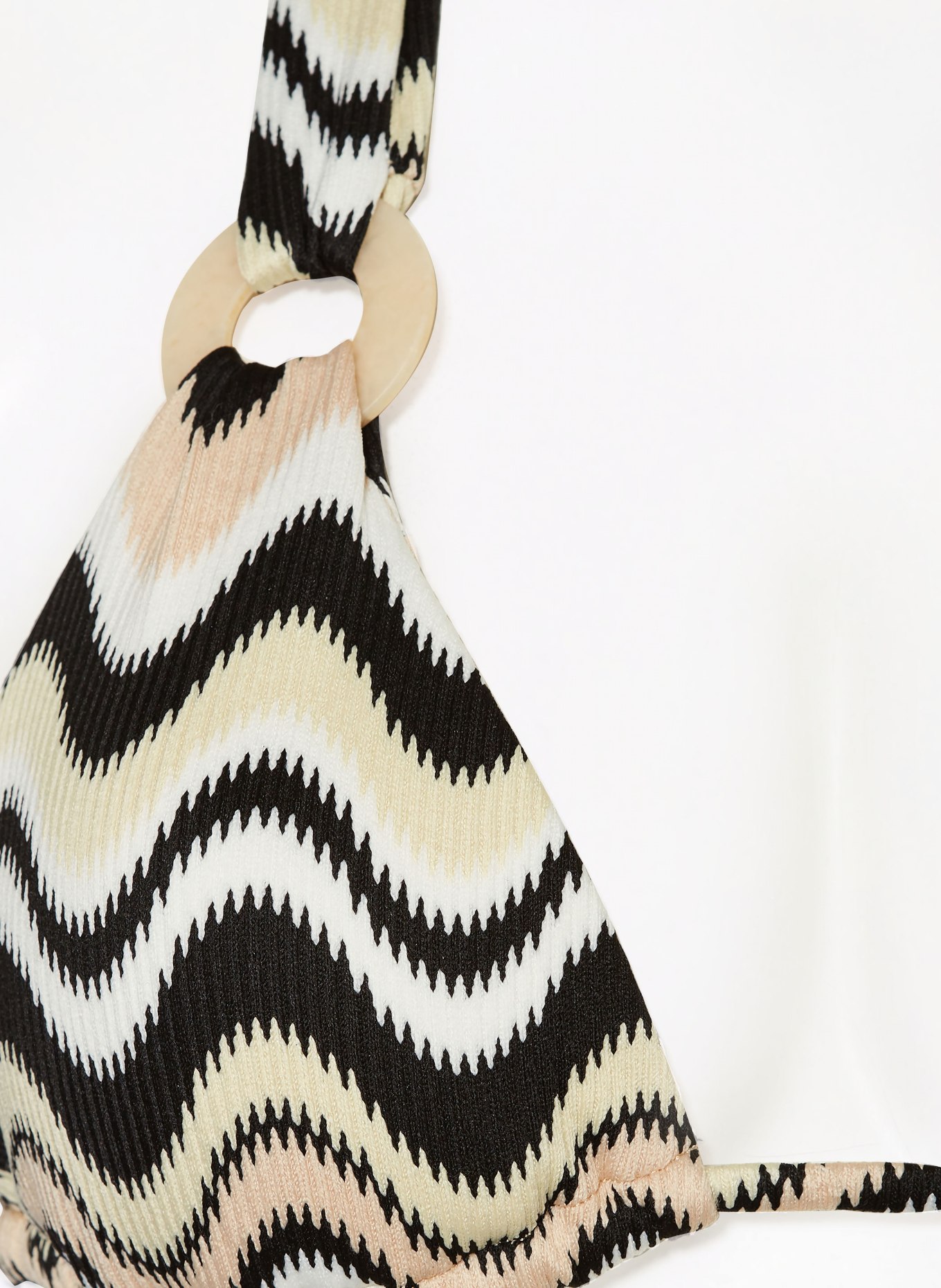 SEAFOLLY Triangle bikini top NEUE WAVE, Color: BLACK/ CREAM/ WHITE (Image 4)