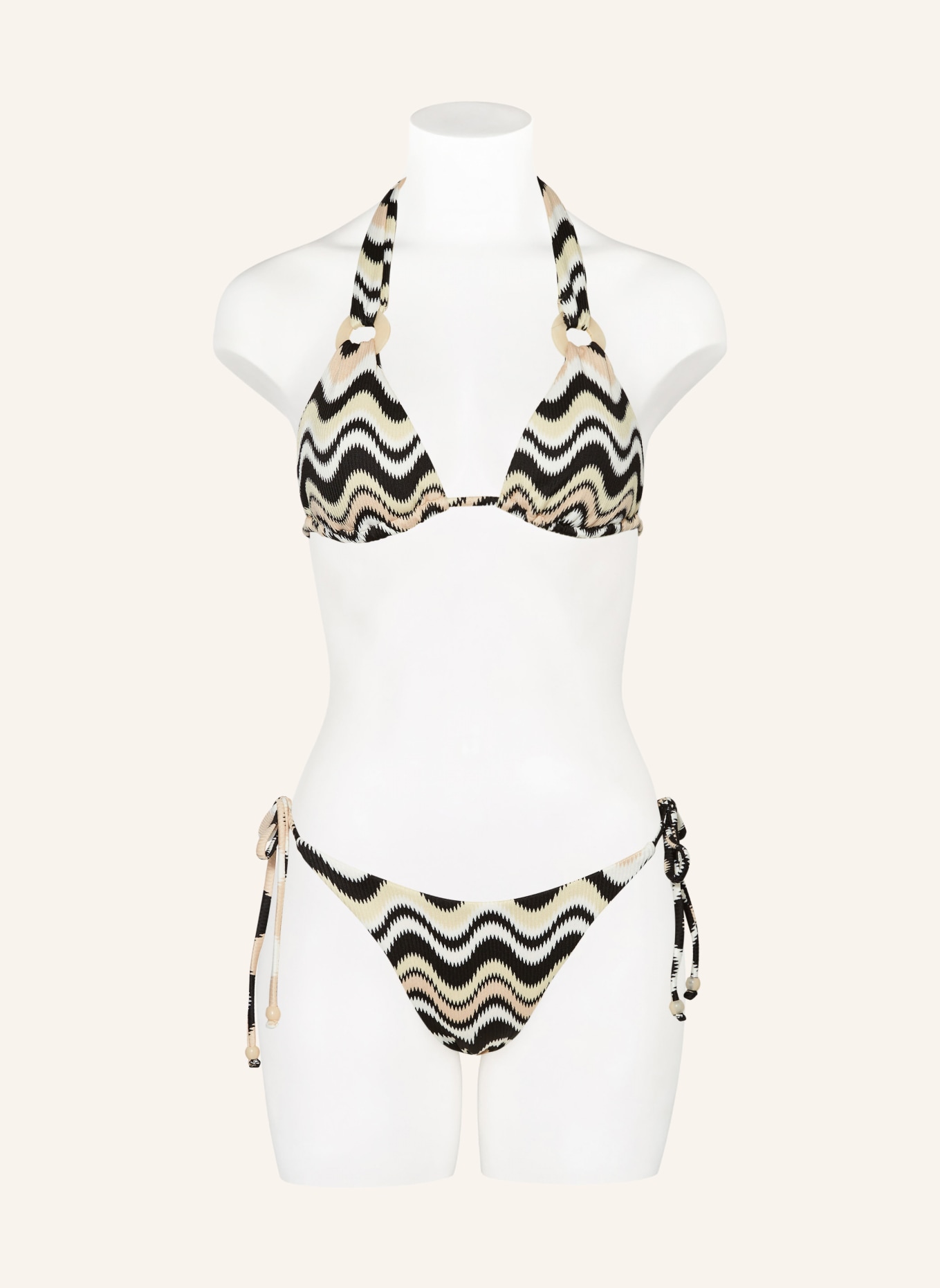 SEAFOLLY Triangle bikini bottoms NEUE WAVE, Color: BLACK/ CREAM/ WHITE (Image 2)