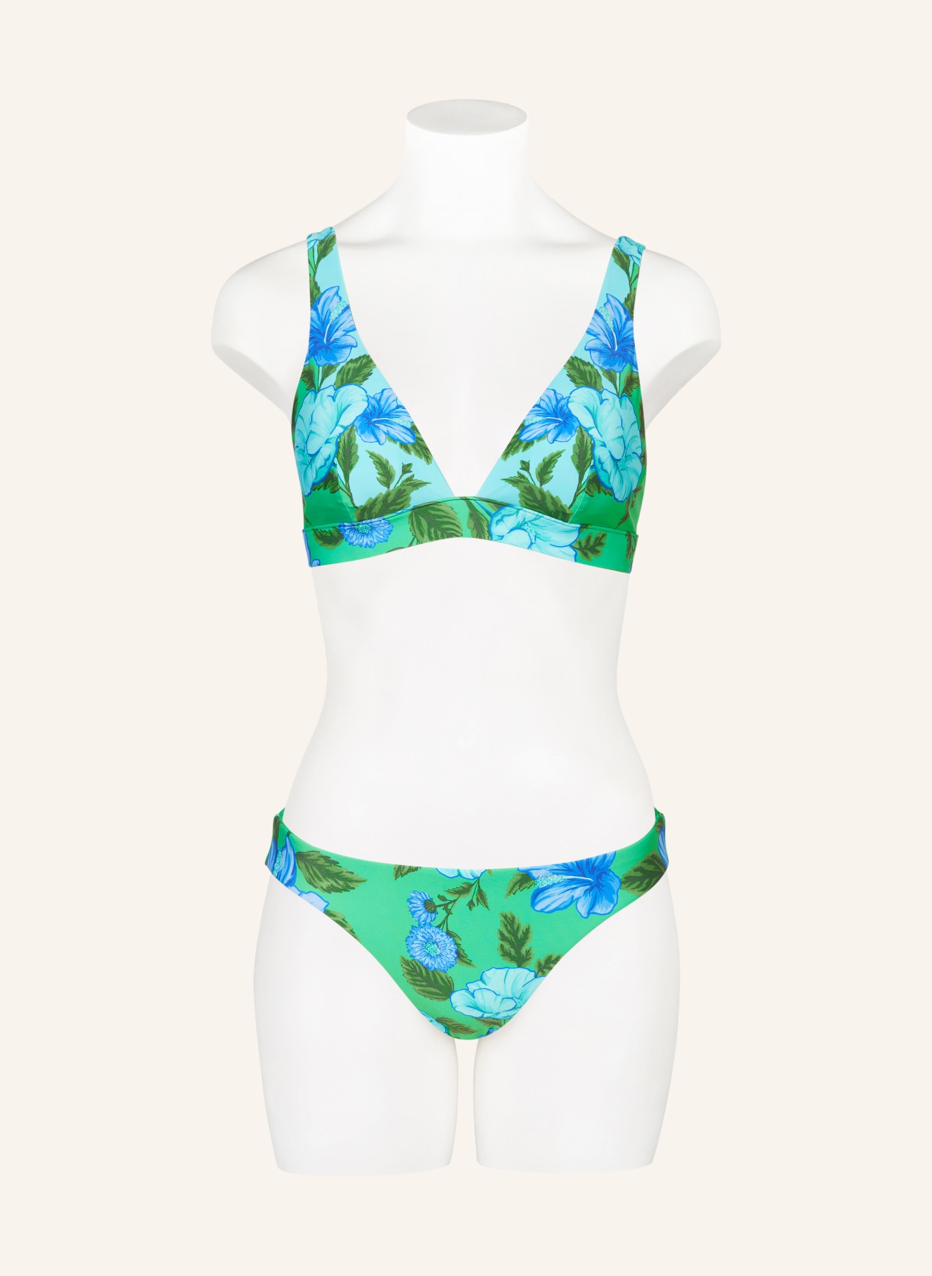 SEAFOLLY Basic bikini bottoms GARDEN PARTY, reversible, Color: GREEN/ BLUE/ TURQUOISE (Image 2)
