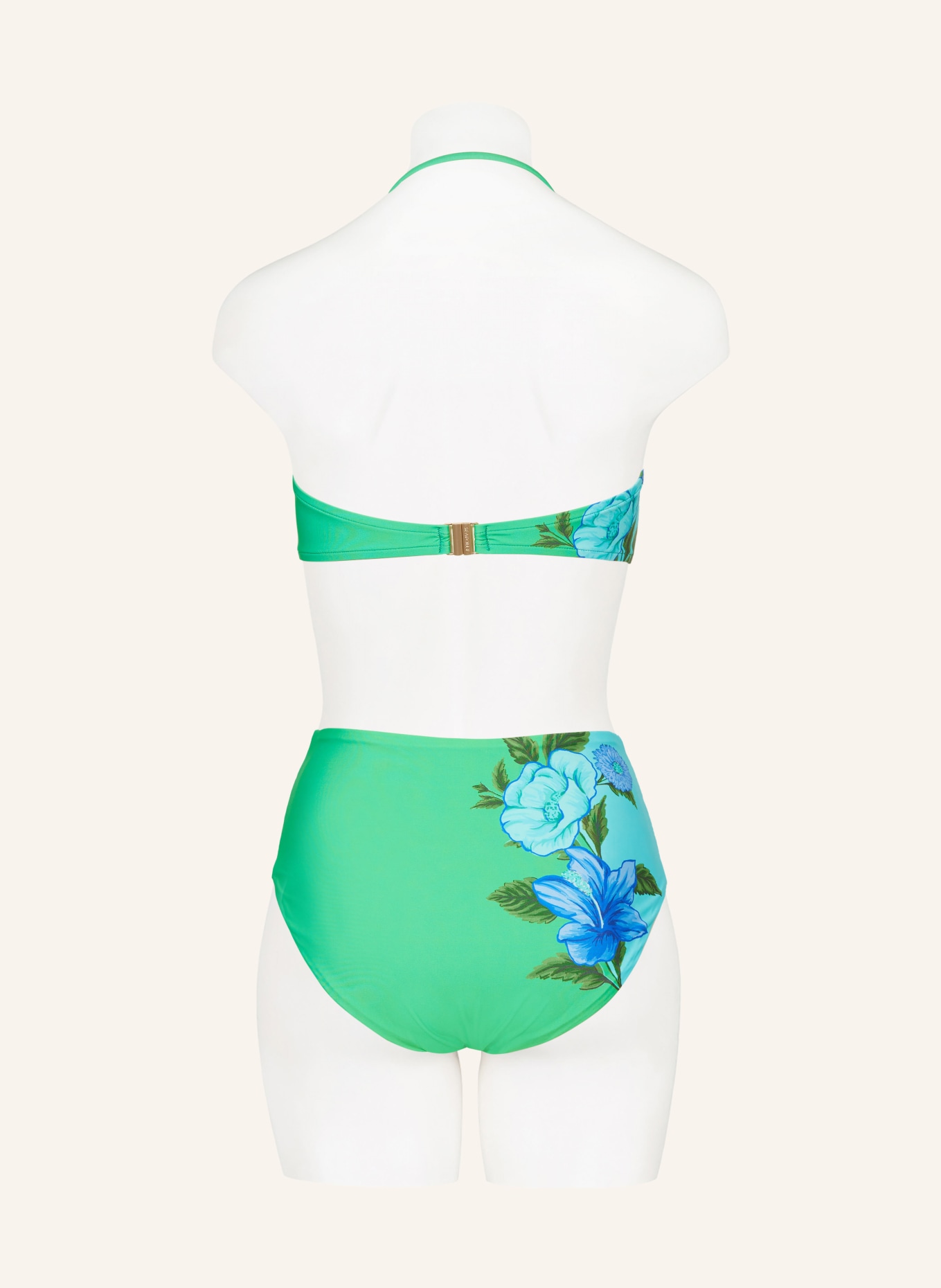 SEAFOLLY Bandeau bikini top GARDEN PARTY, Color: GREEN/ BLUE/ TURQUOISE (Image 5)