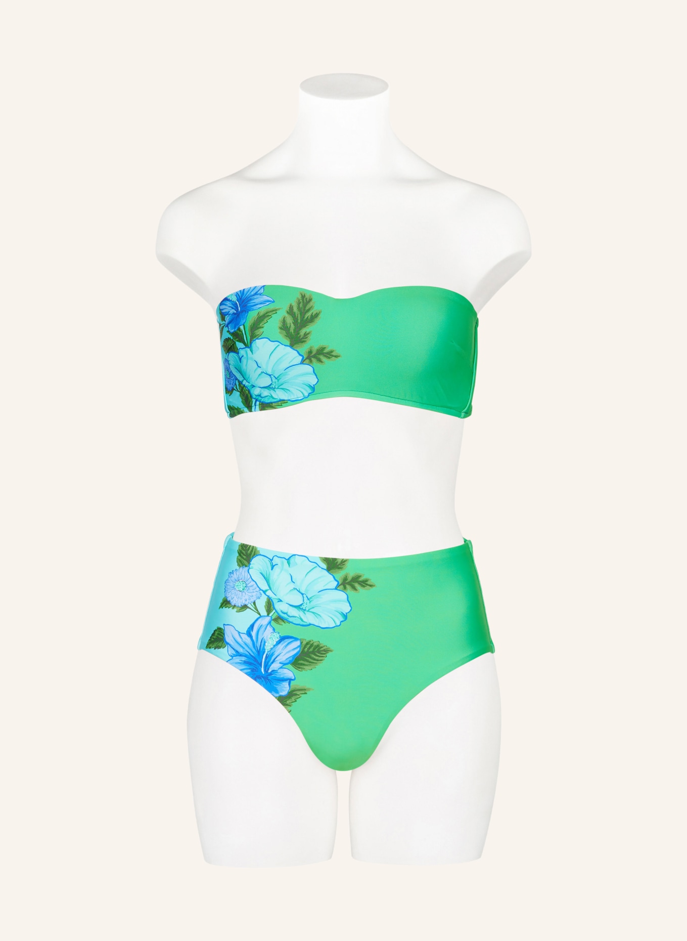 SEAFOLLY High-waist bikini bottoms GARDEN PARTY, Color: GREEN/ TURQUOISE/ BLUE (Image 2)