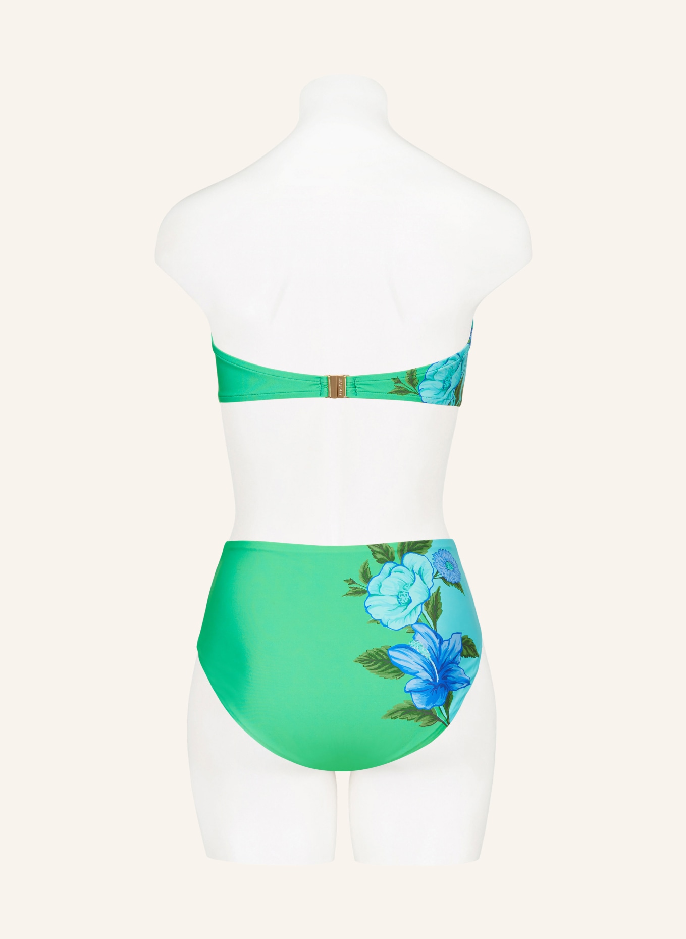 SEAFOLLY High-Waist-Bikini-Hose GARDEN PARTY, Farbe: GRÜN/ TÜRKIS/ BLAU (Bild 3)