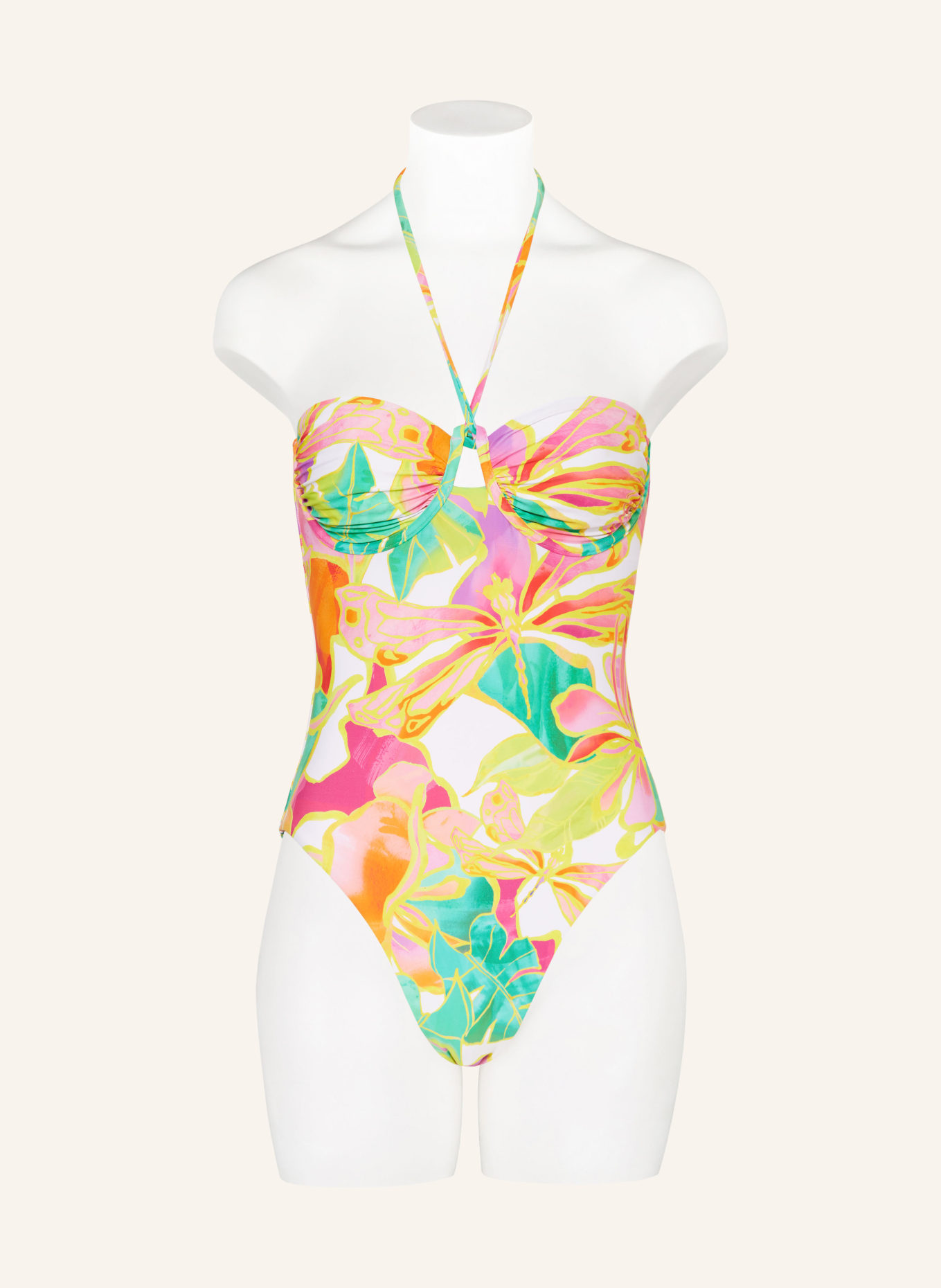 SEAFOLLY Underwired swimsuit WONDERLAND, Color: YELLOW/ PINK/ LIGHT GREEN (Image 2)
