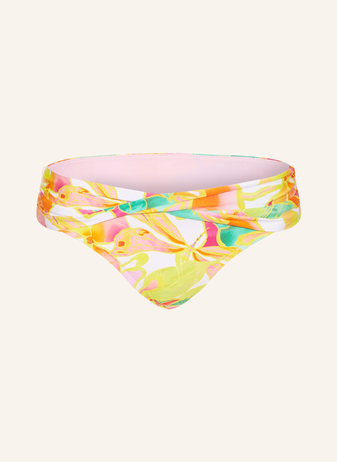 SEAFOLLY Basic-Bikini-Hose WONDERLAND, Farbe: GELB/ ROSA (Bild 1)