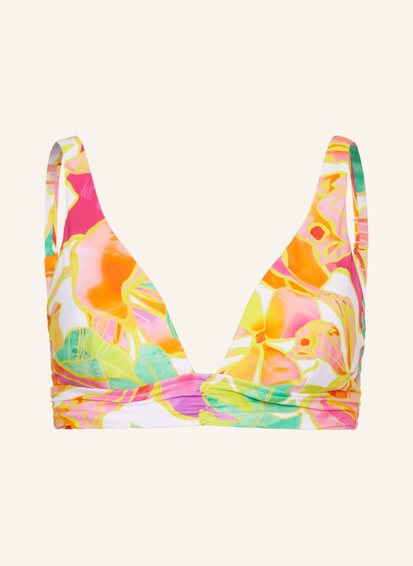 SEAFOLLY Bralette bikini top WONDERLAND, Color: YELLOW/ ORANGE/ FUCHSIA (Image 1)