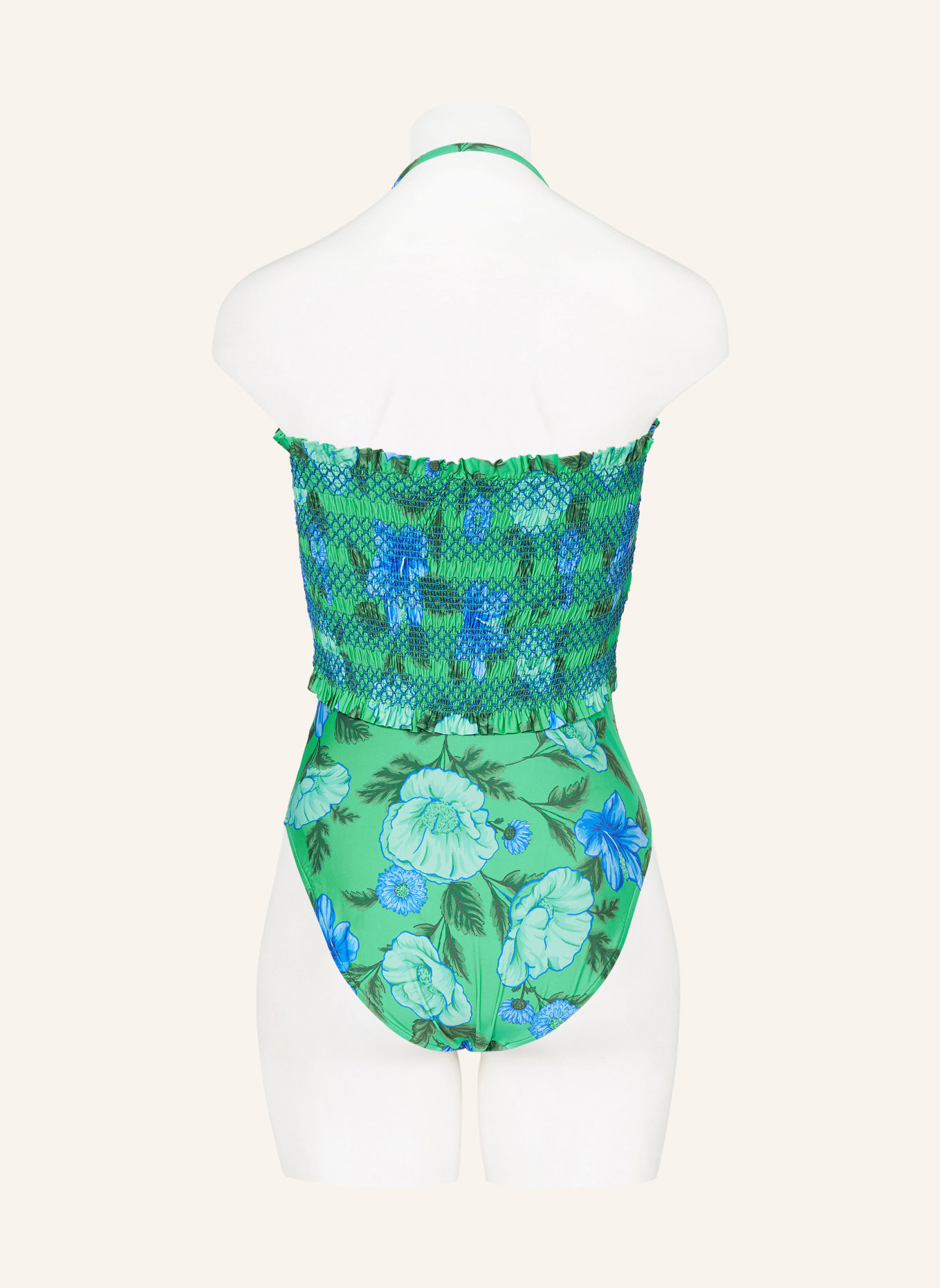 SEAFOLLY Bandeau swimsuit GARDEN PARTY, Color: GREEN/ BLUE/ TURQUOISE (Image 5)