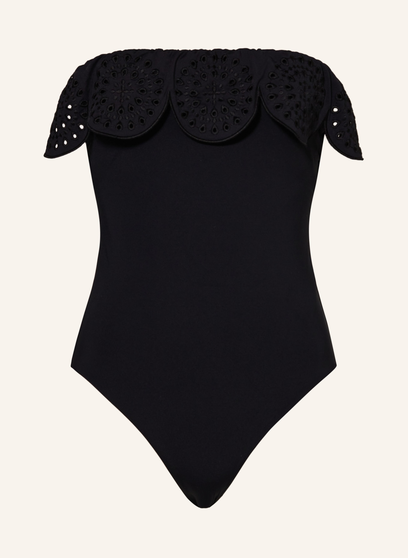 SEAFOLLY Bandeau swimsuit LULU, Color: BLACK (Image 1)