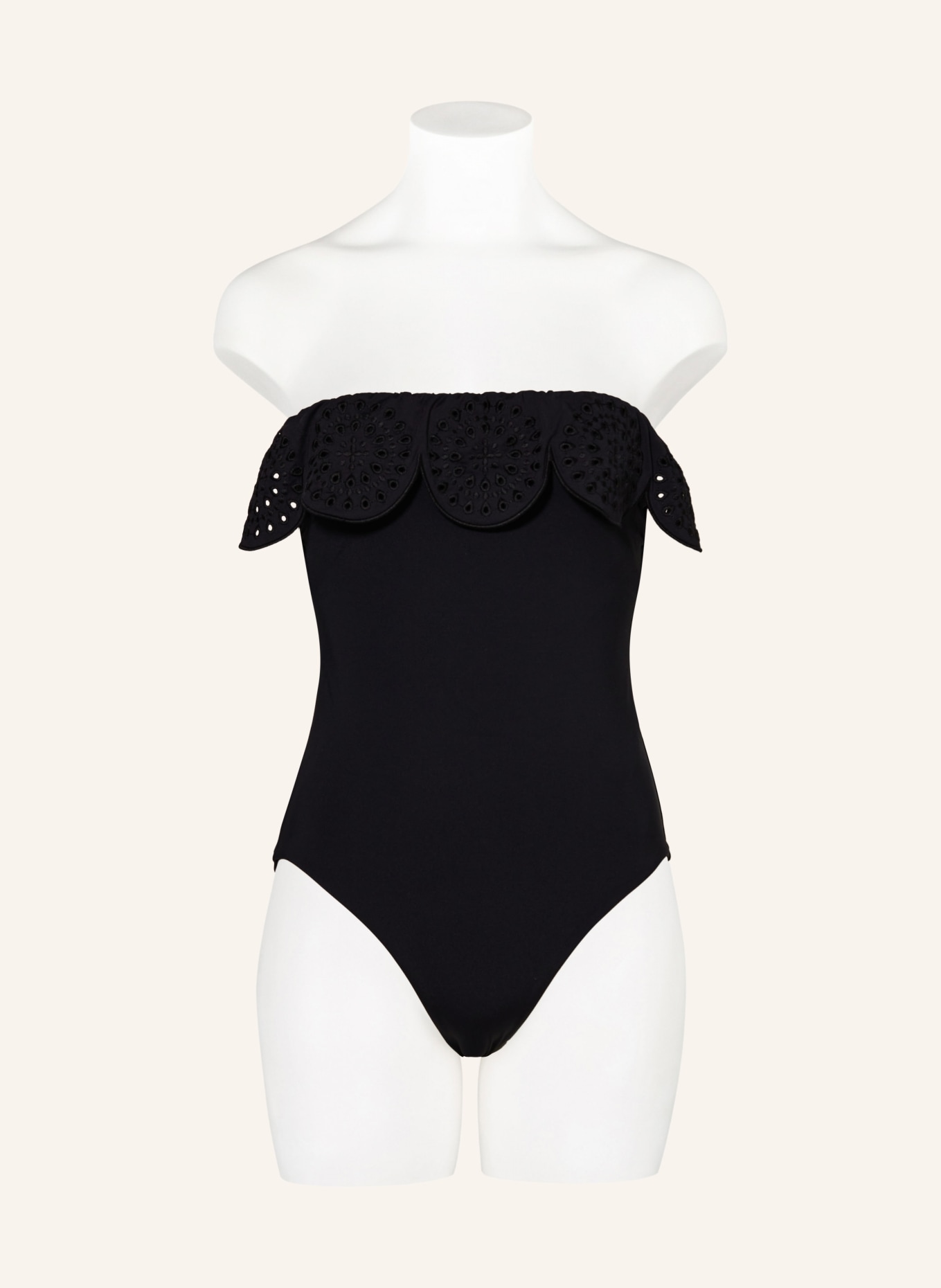 SEAFOLLY Bandeau swimsuit LULU, Color: BLACK (Image 2)