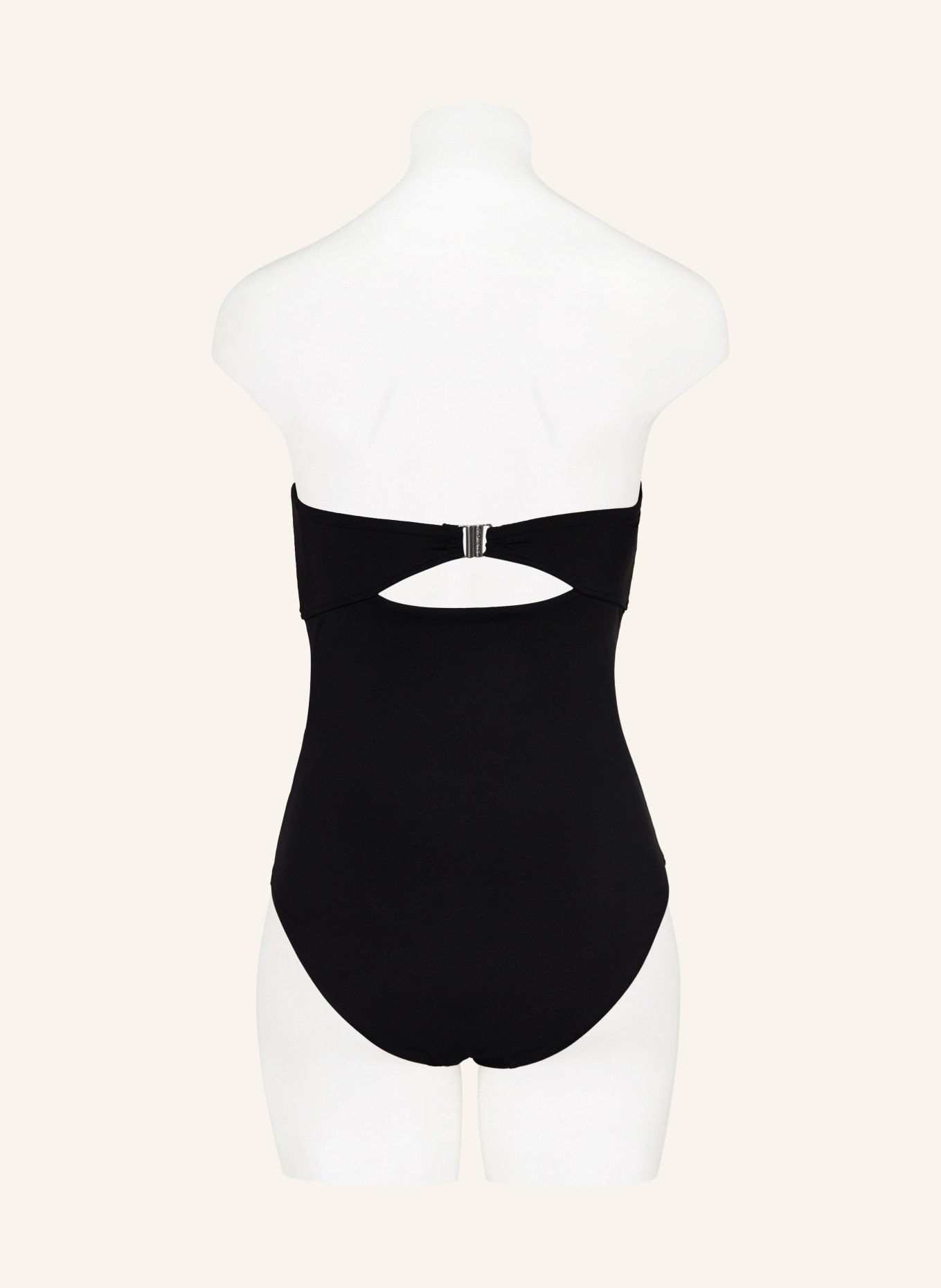 SEAFOLLY Bandeau swimsuit LULU, Color: BLACK (Image 3)