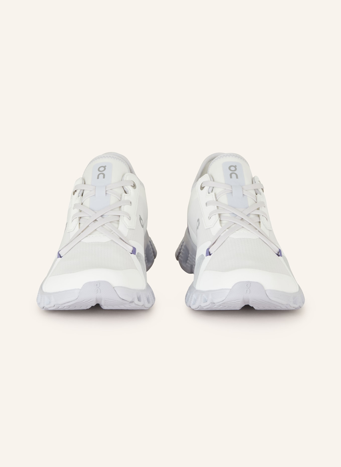 On Sneakers CLOUD X 3 AD, Color: WHITE/ PURPLE/ LIGHT GRAY (Image 3)