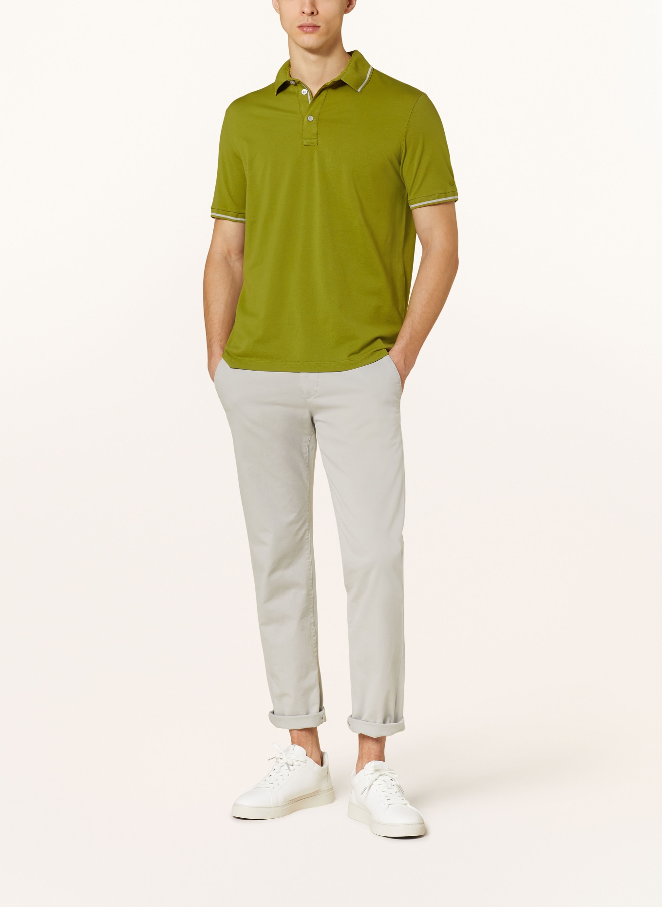 PAUL & SHARK Piqué polo shirt, Color: GREEN (Image 2)