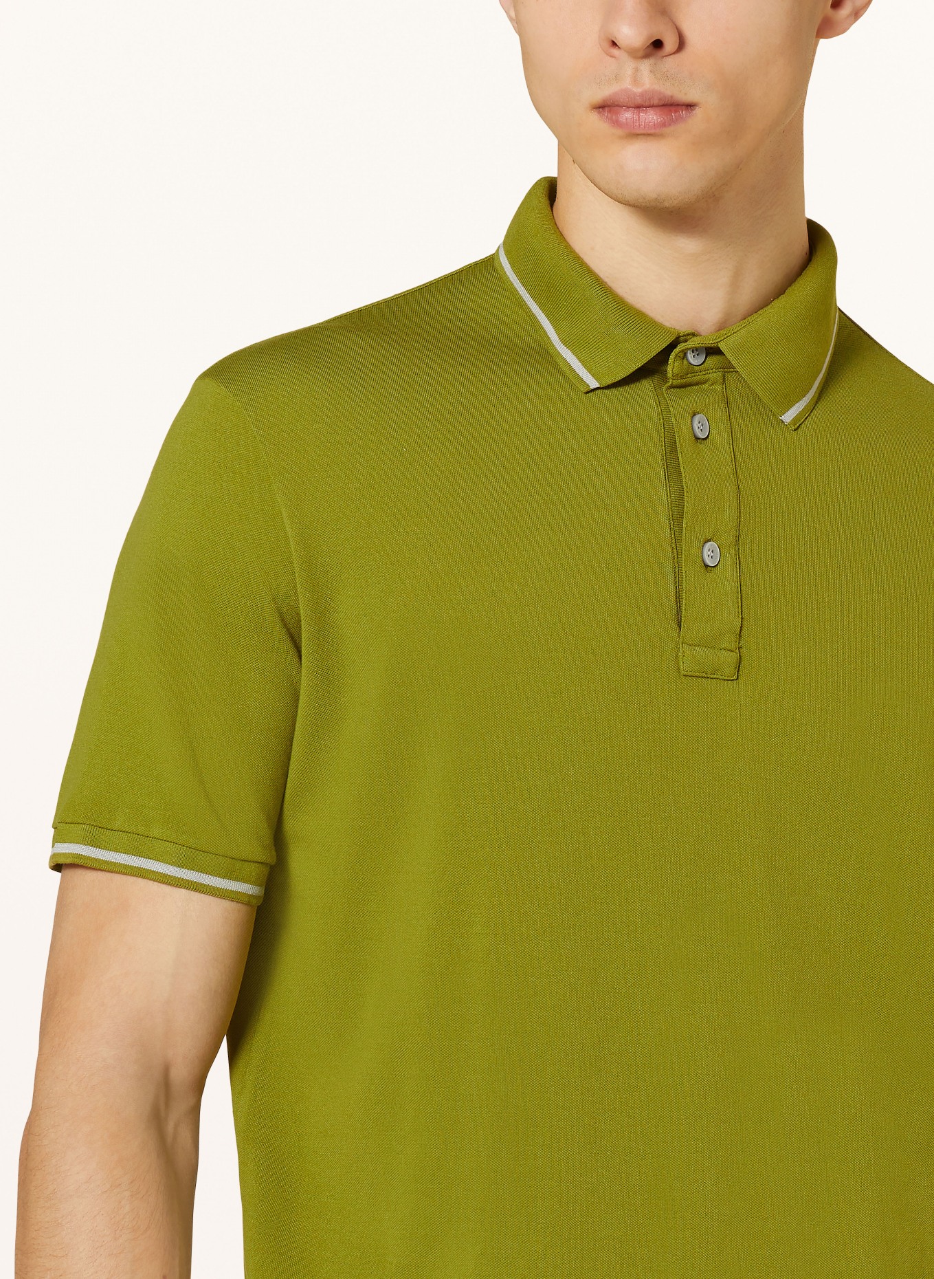PAUL & SHARK Piqué-Poloshirt, Farbe: GRÜN (Bild 4)
