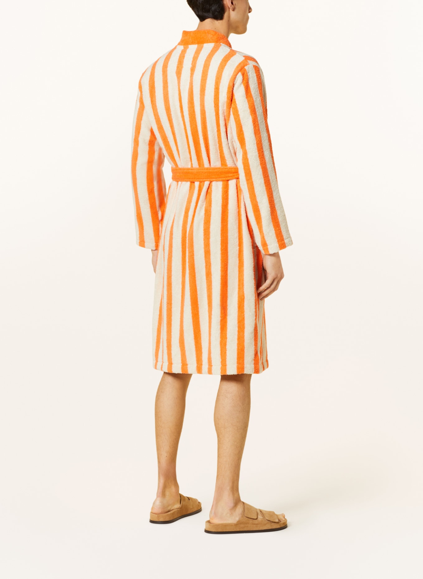 Marc O'Polo Women’s bathrobe, Color: ORANGE/ CREAM (Image 3)