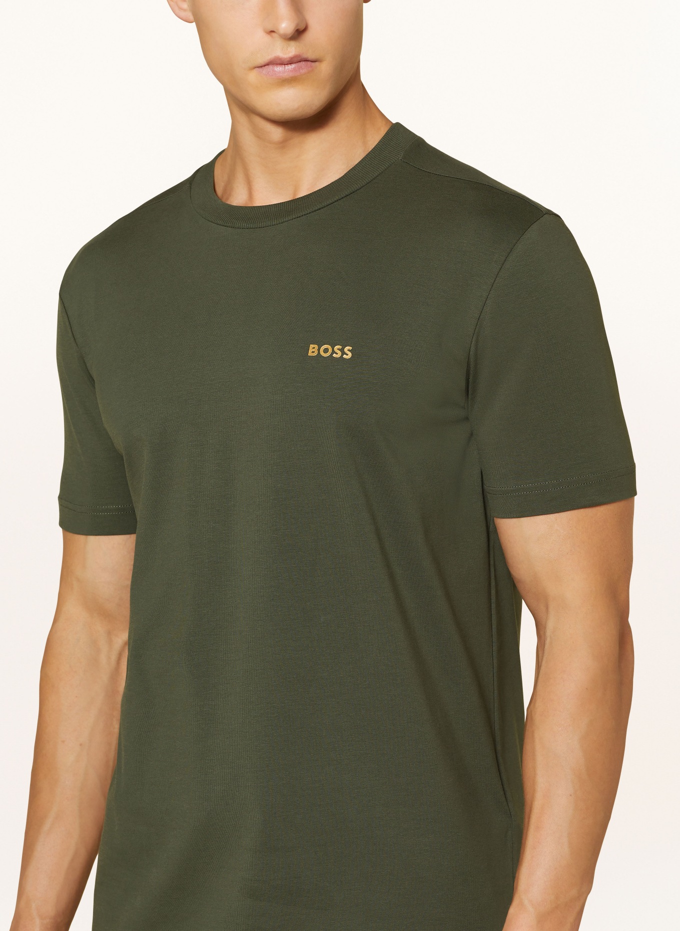 BOSS T-Shirt TEE, Farbe: DUNKELGRÜN (Bild 4)