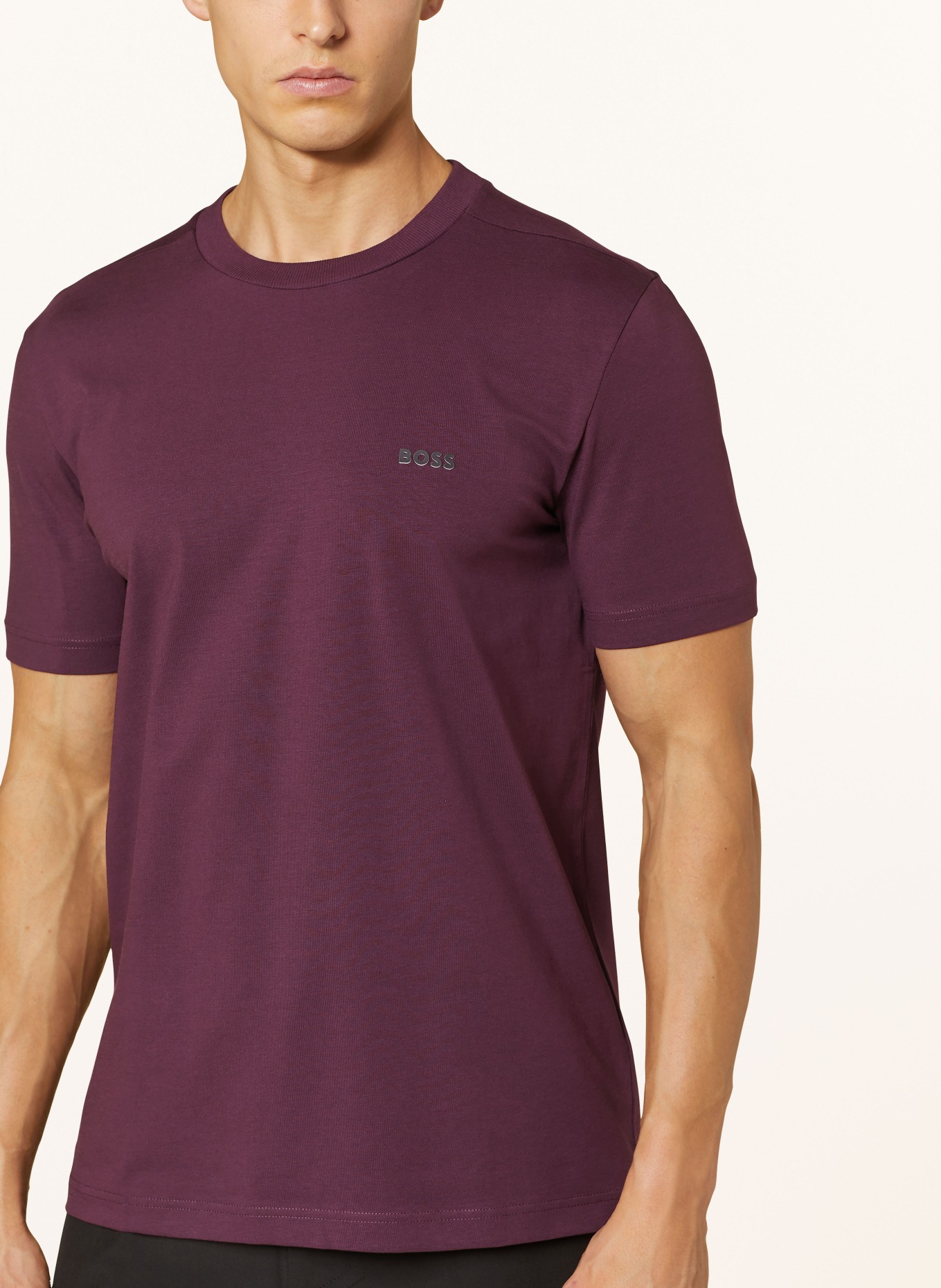 BOSS T-Shirt TEE, Farbe: DUNKELLILA (Bild 4)