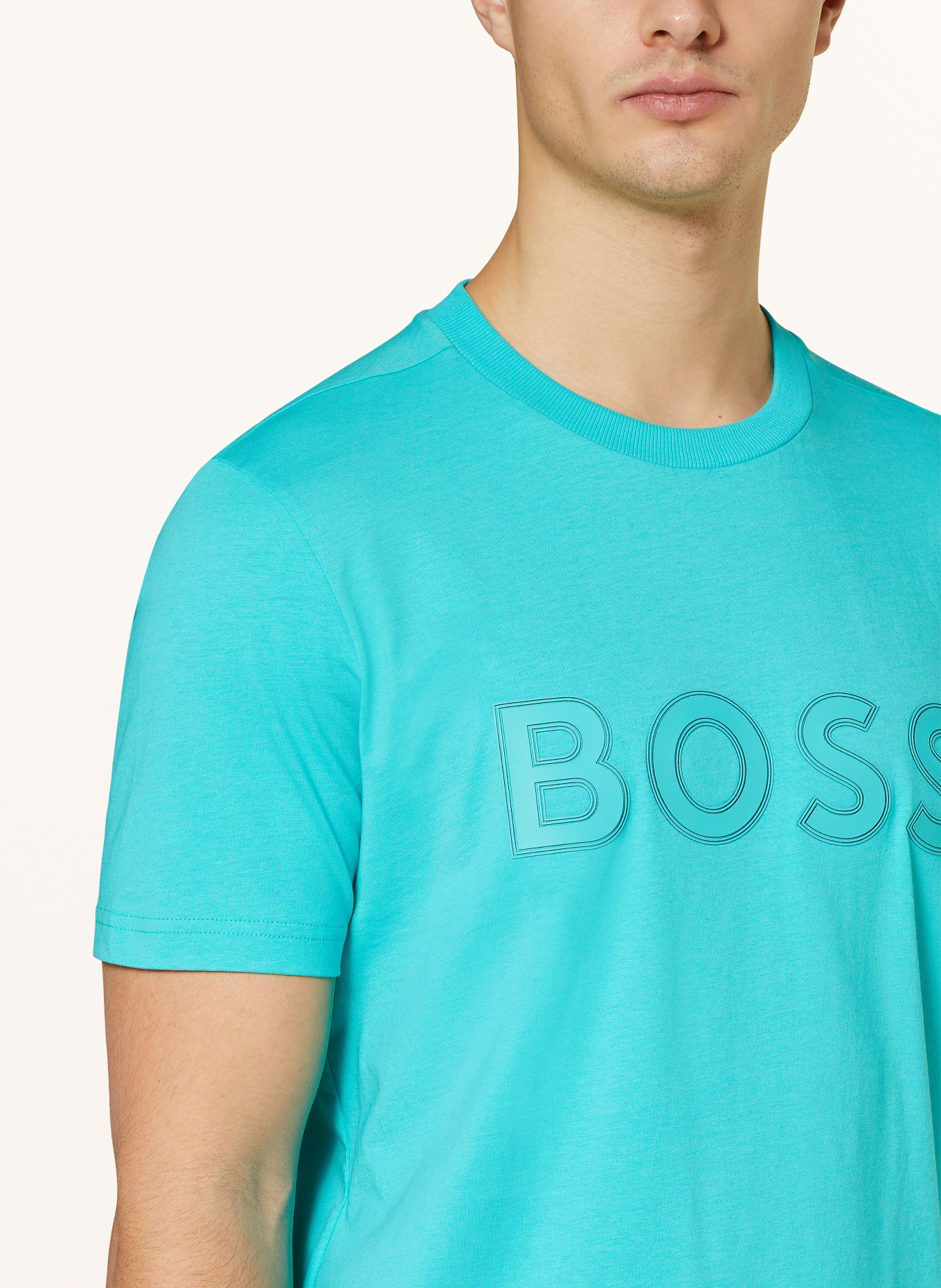 BOSS T-shirt, Color: TURQUOISE (Image 4)