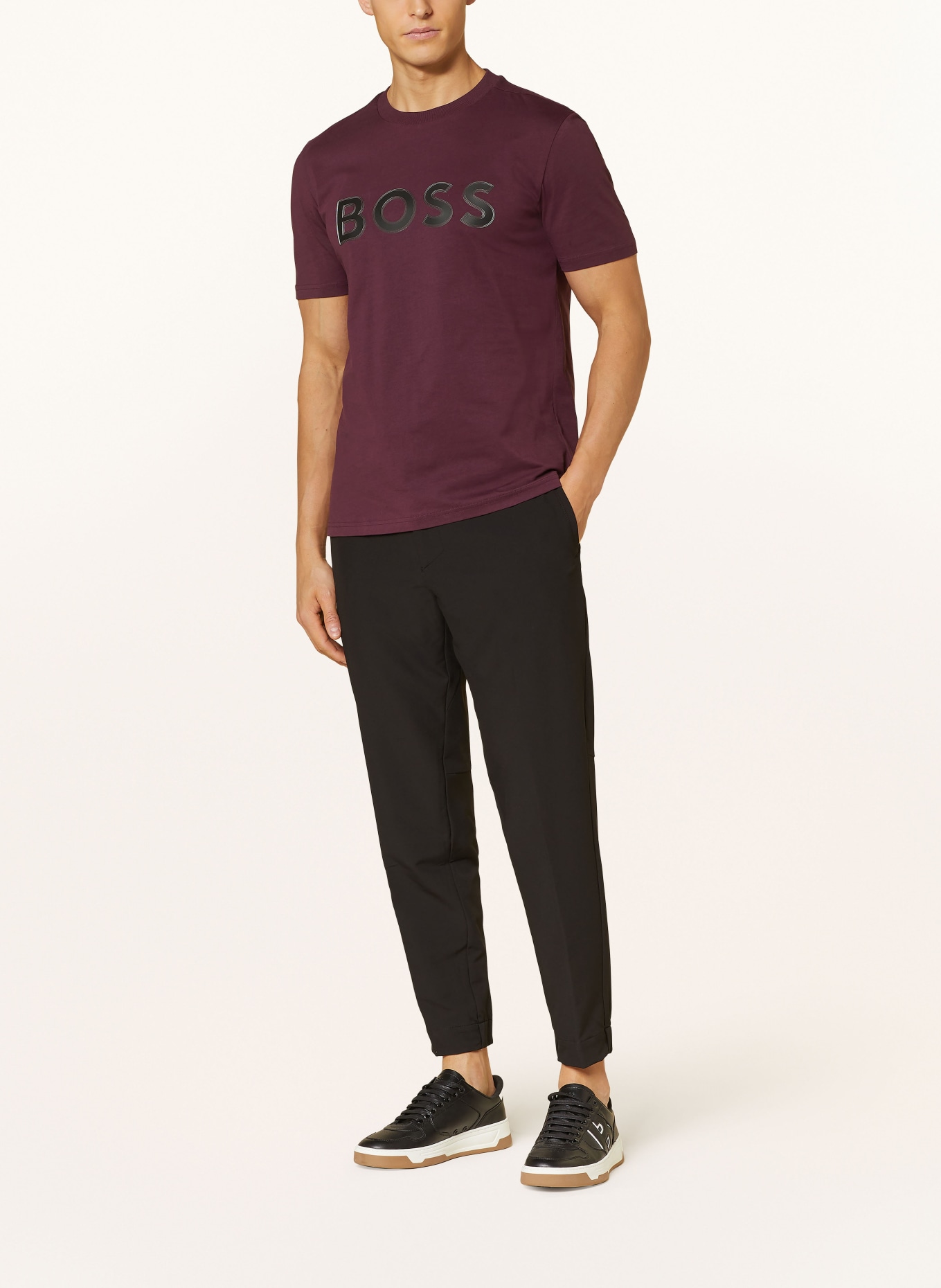BOSS T-Shirt, Farbe: DUNKELROT (Bild 2)
