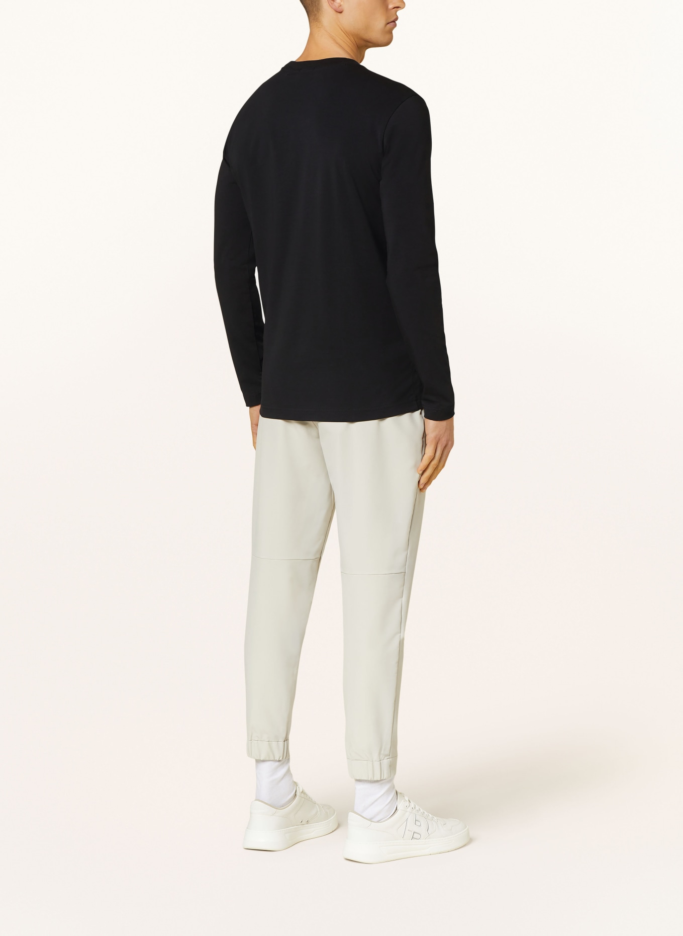 BOSS Long sleeve shirt, Color: BLACK/ WHITE (Image 3)