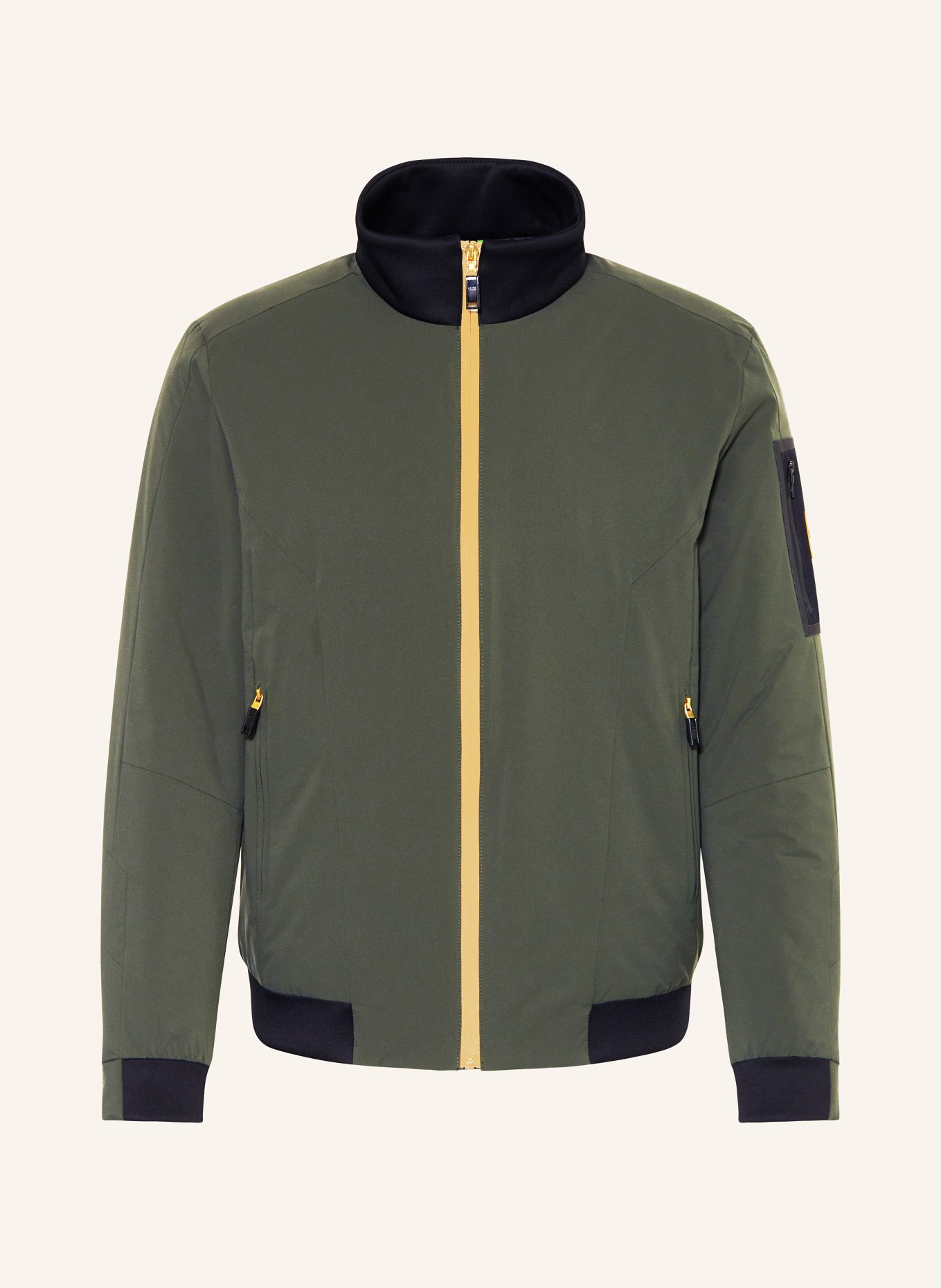 BOSS Bomber jacket GRID, Color: GREEN (Image 1)