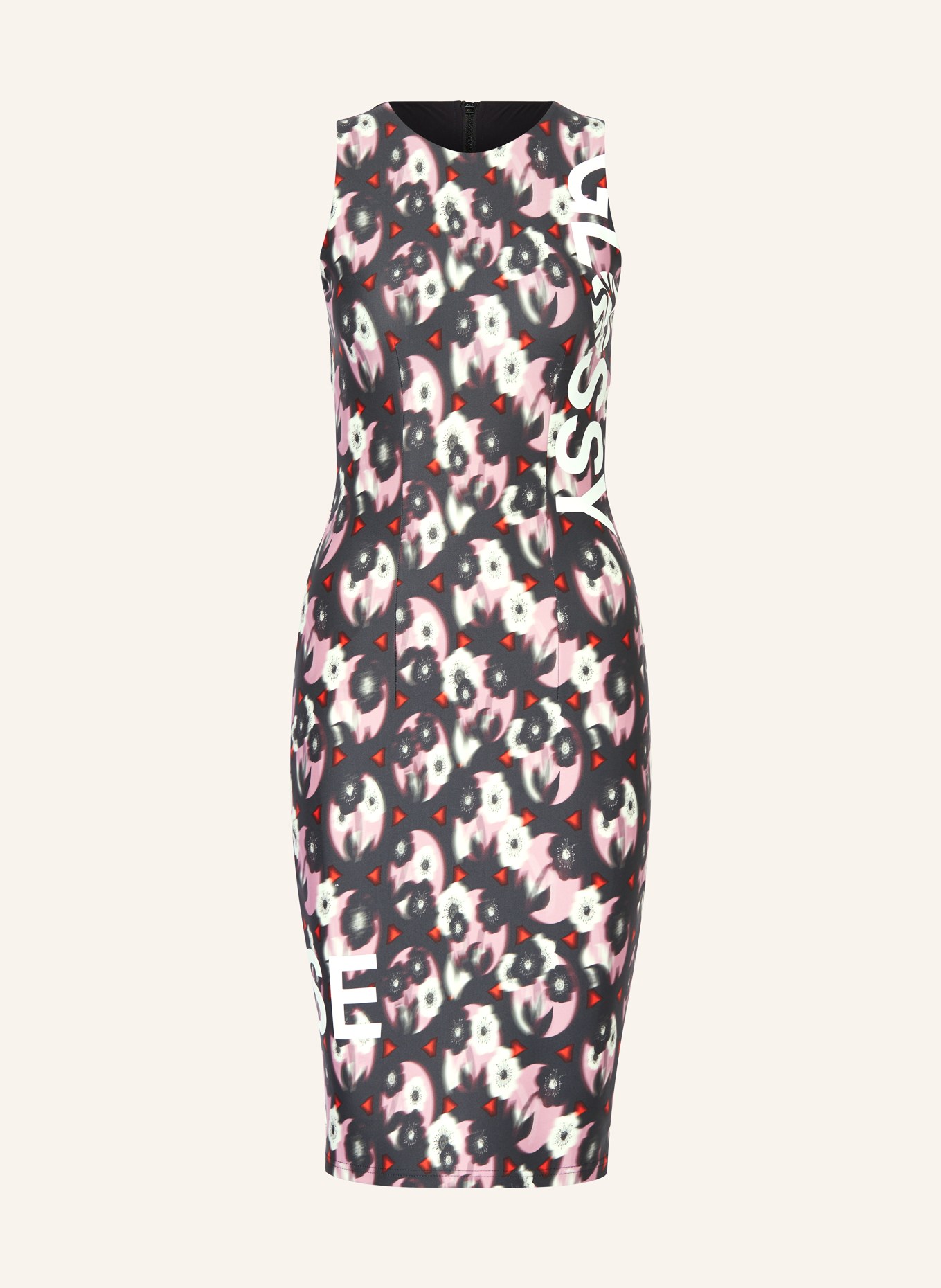 ULLI EHRLICH SPORTALM Sheath dress, Color: BLACK/ PINK/ WHITE (Image 1)