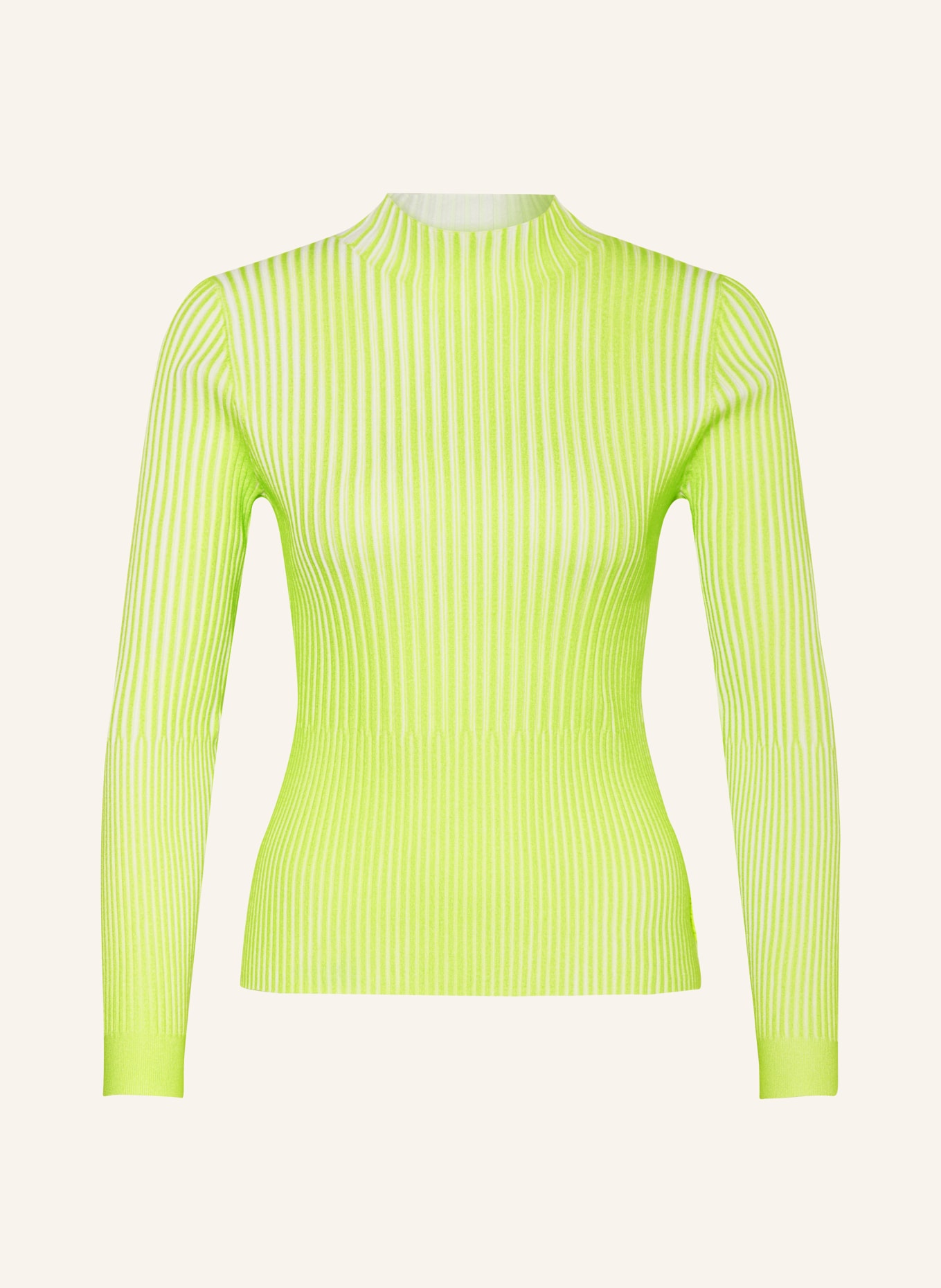 ULLI EHRLICH SPORTALM Pullover, Farbe: NEONGRÜN/ ECRU (Bild 1)