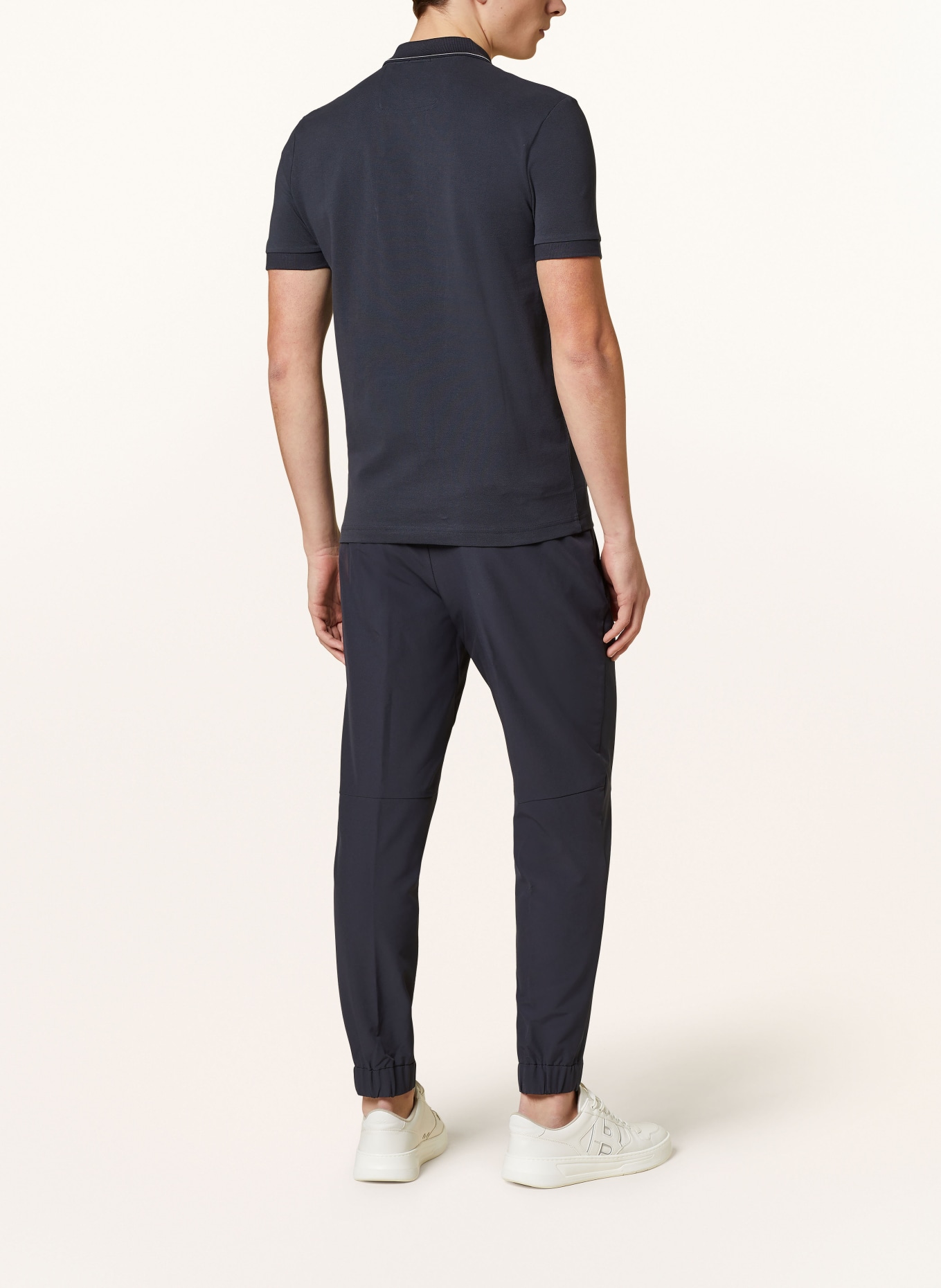 BOSS Piqué polo shirt PAULE slim fit, Color: DARK BLUE (Image 3)