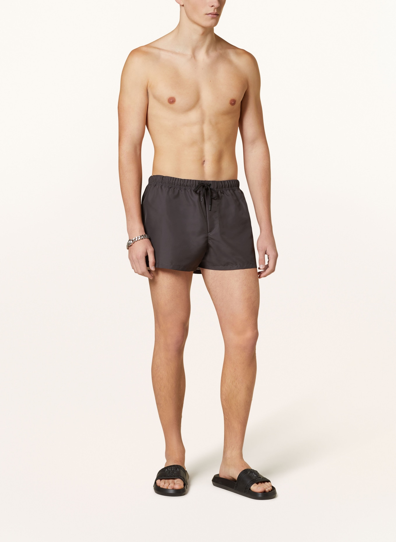 VERSACE Swim shorts, Color: BLACK/ GRAY (Image 2)