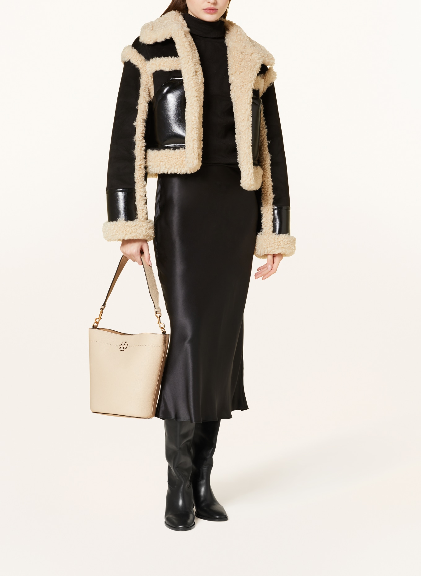 TORY BURCH Pouch bag MCGRAW in cream