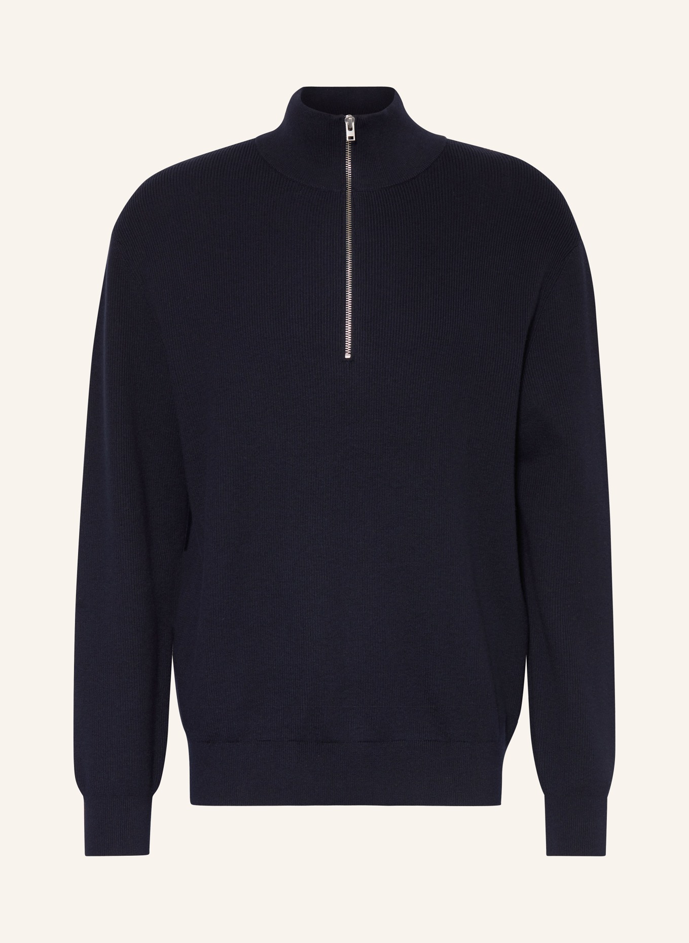 CLOSED Half-zip sweater, Color: DARK BLUE (Image 1)