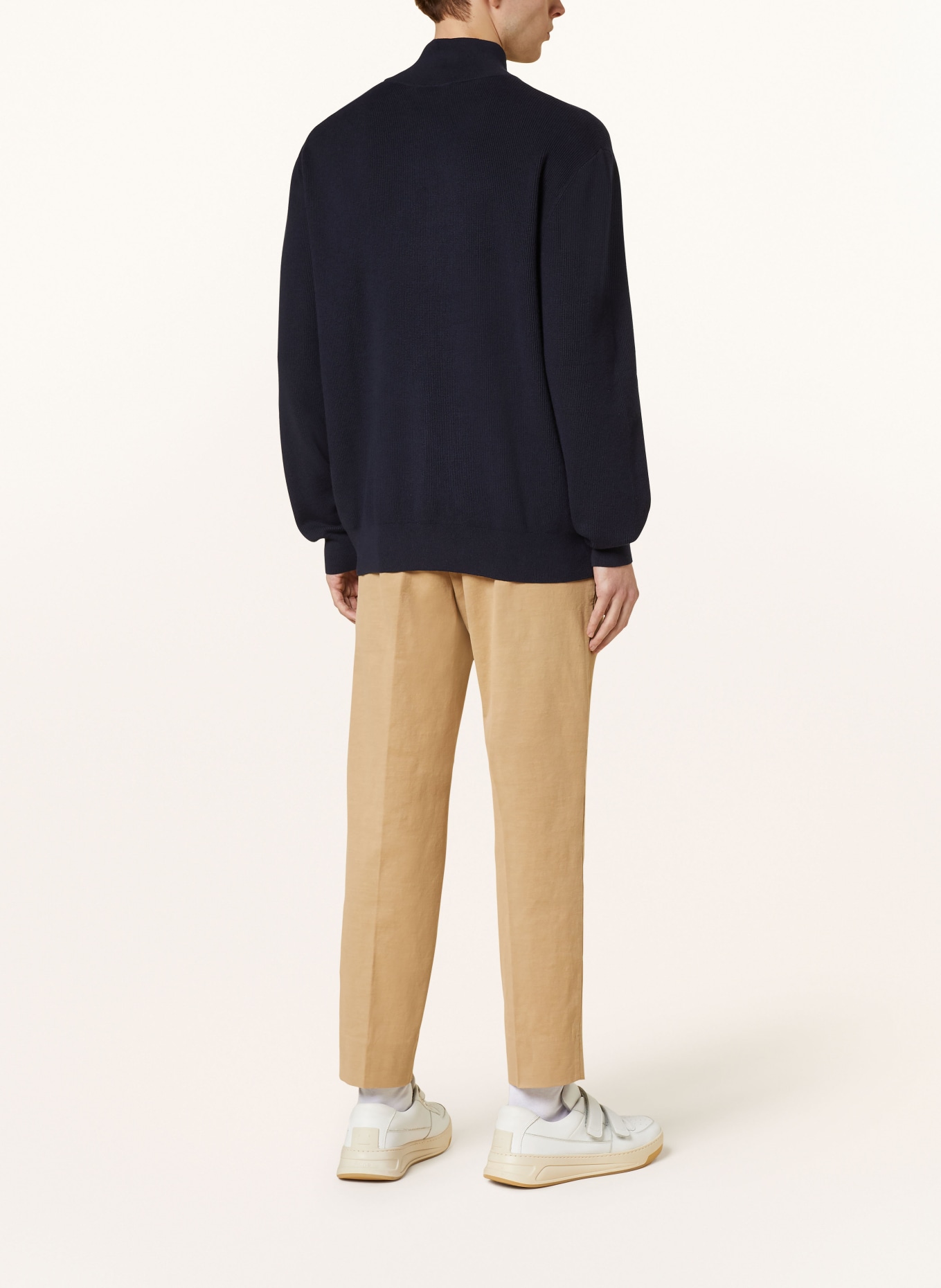CLOSED Half-zip sweater, Color: DARK BLUE (Image 3)