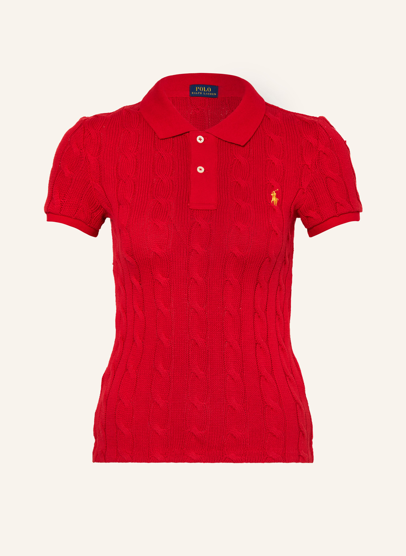 POLO RALPH LAUREN Knitted polo shirt, Color: RED (Image 1)