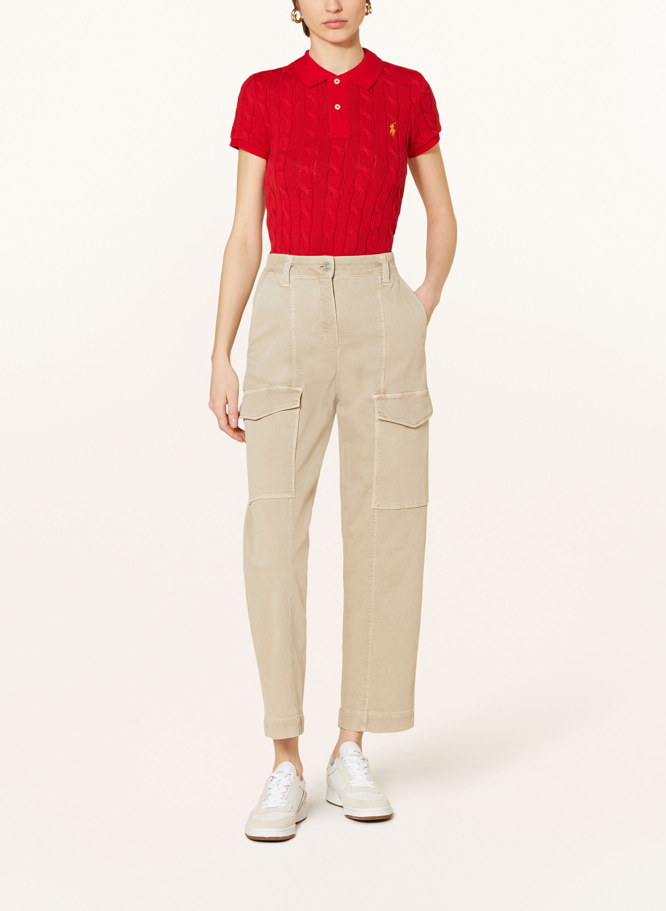 POLO RALPH LAUREN Knitted polo shirt, Color: RED (Image 2)