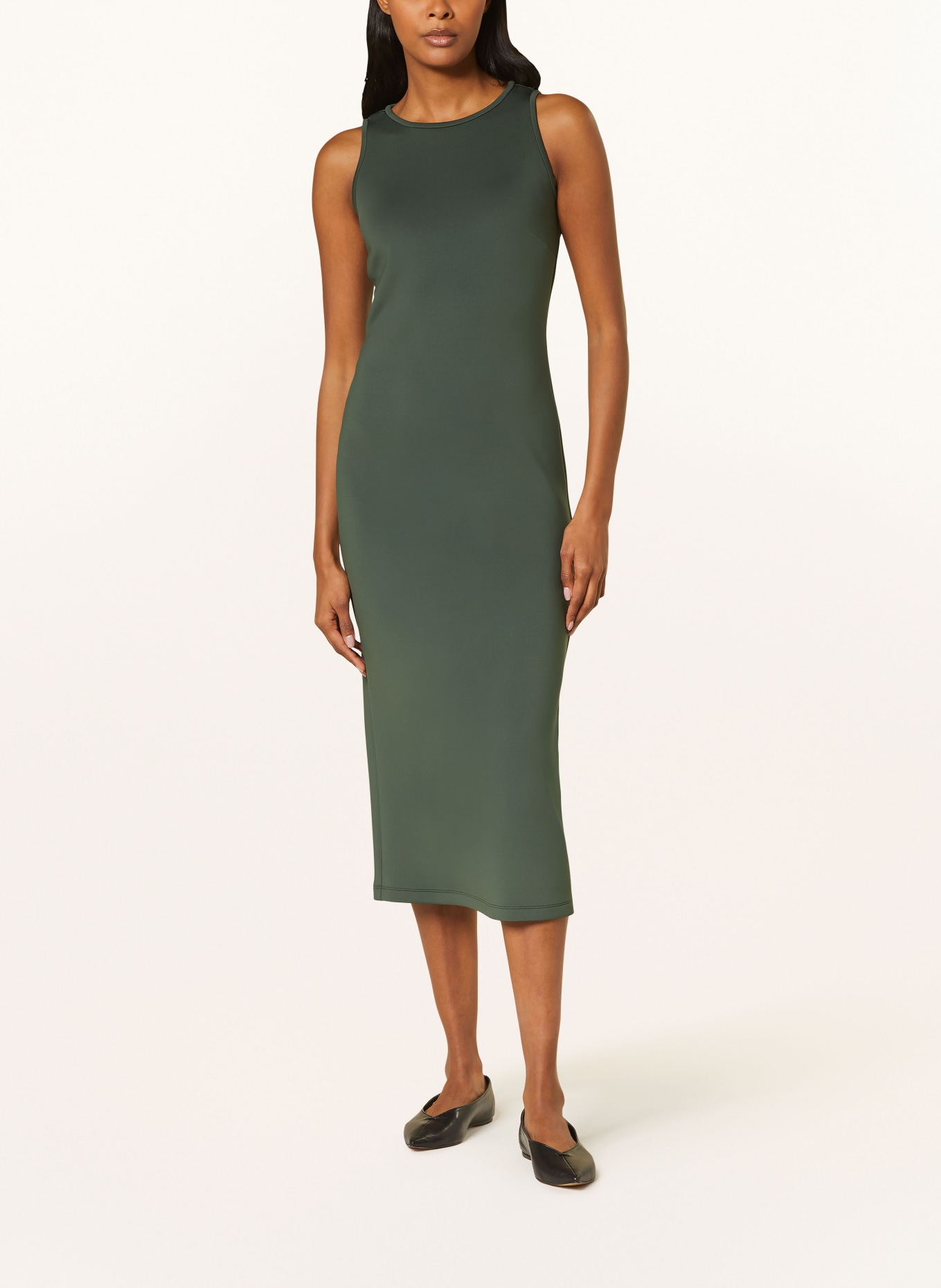 MaxMara LEISURE Jersey dress BACCANO, Color: DARK GREEN (Image 2)