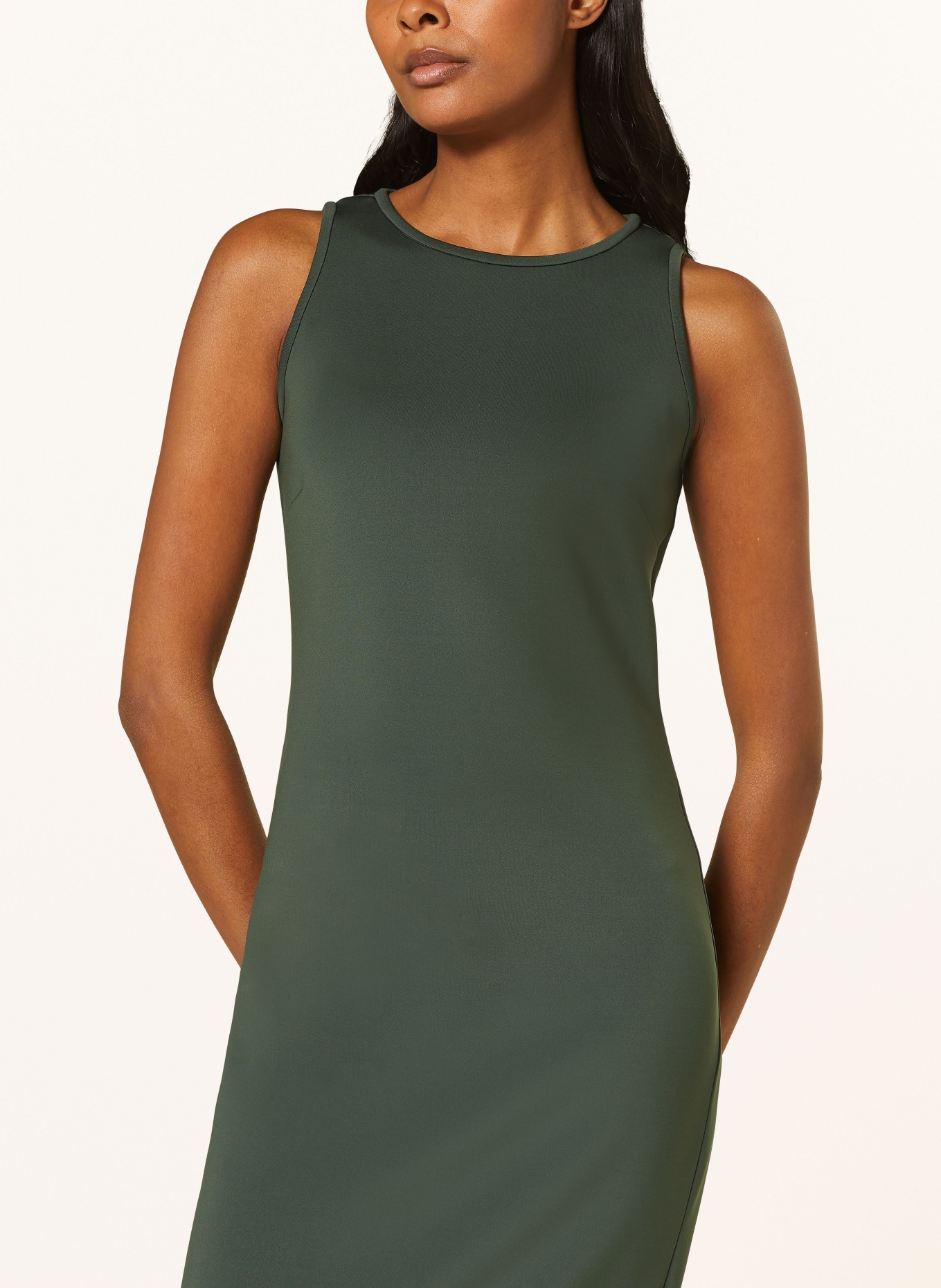 MaxMara LEISURE Jersey dress BACCANO, Color: DARK GREEN (Image 4)