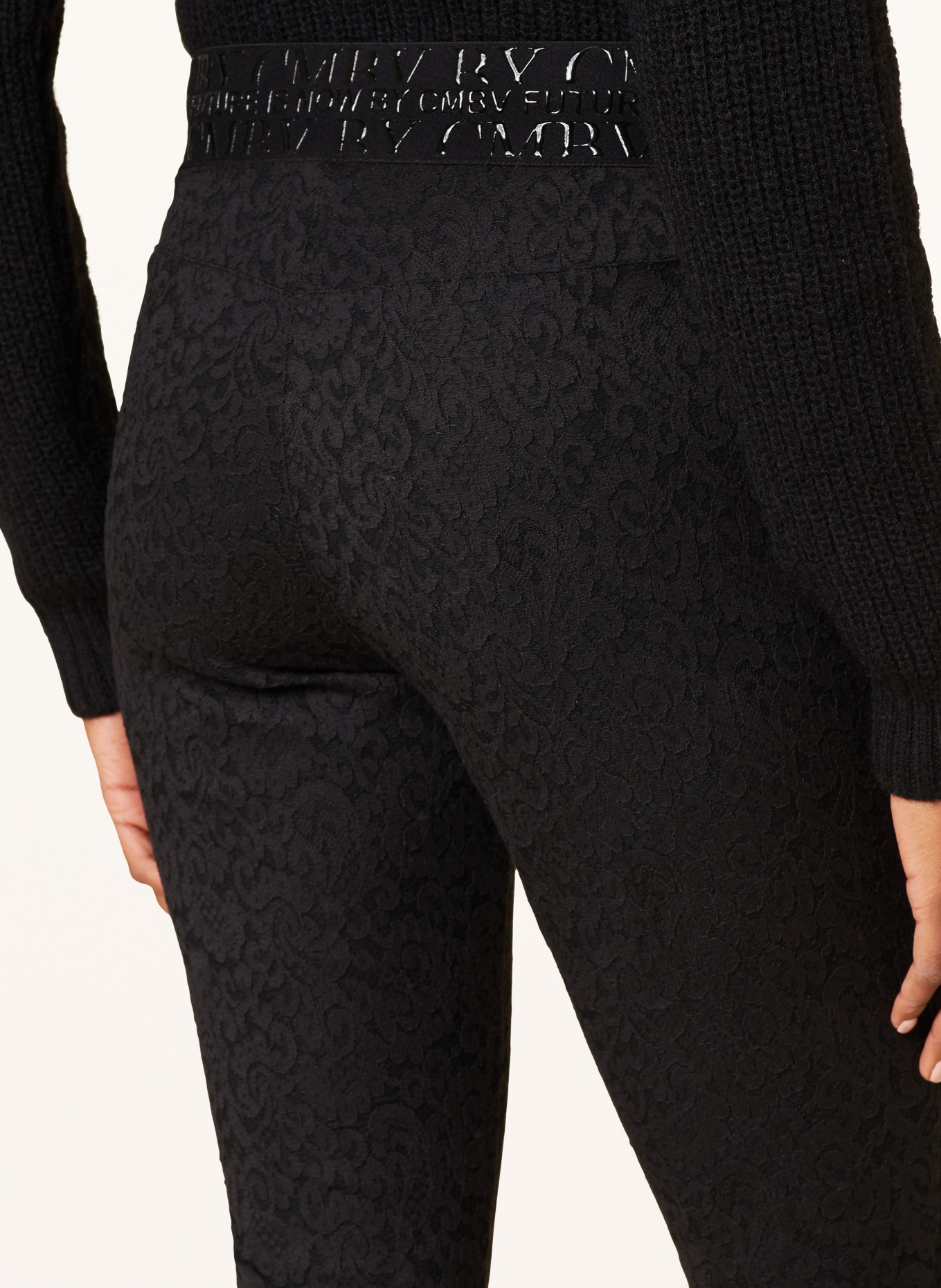 CAMBIO Trousers RANEE with lace, Color: BLACK (Image 5)