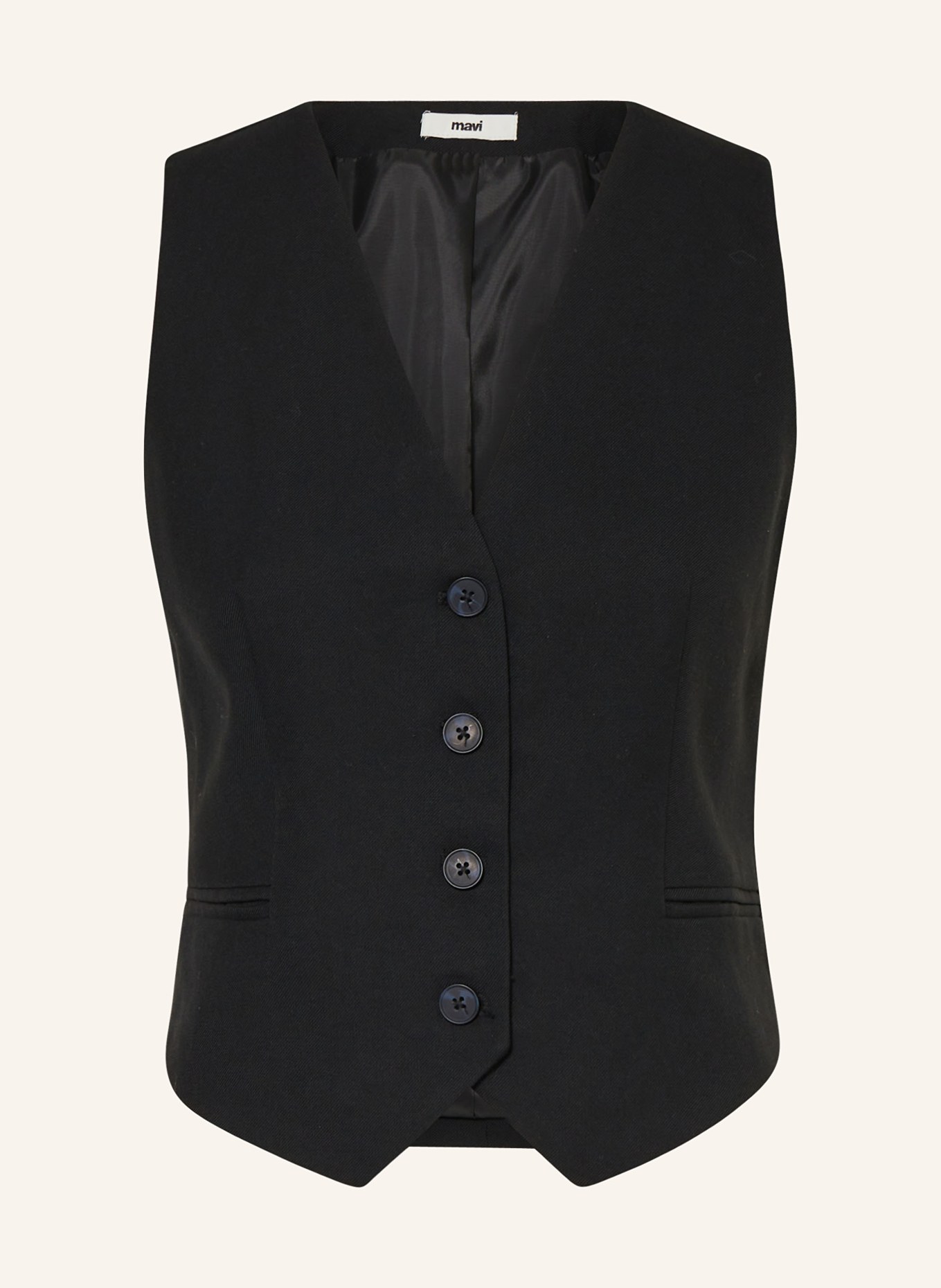 mavi Blazer vest, Color: BLACK (Image 1)
