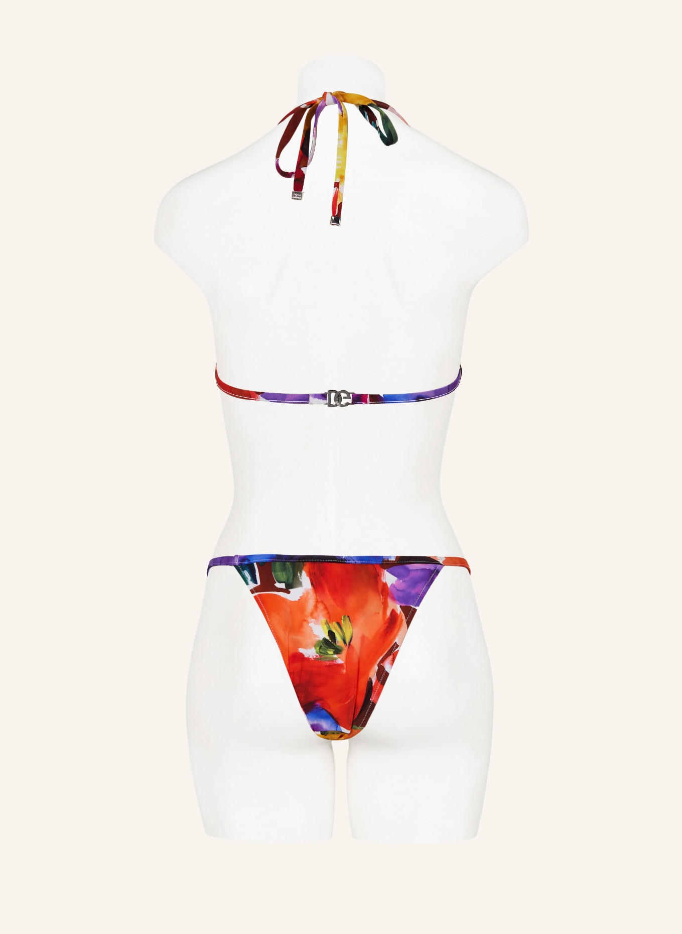 DOLCE & GABBANA Triangel-Bikini, Farbe: BRAUN/ ROT/ LILA (Bild 3)