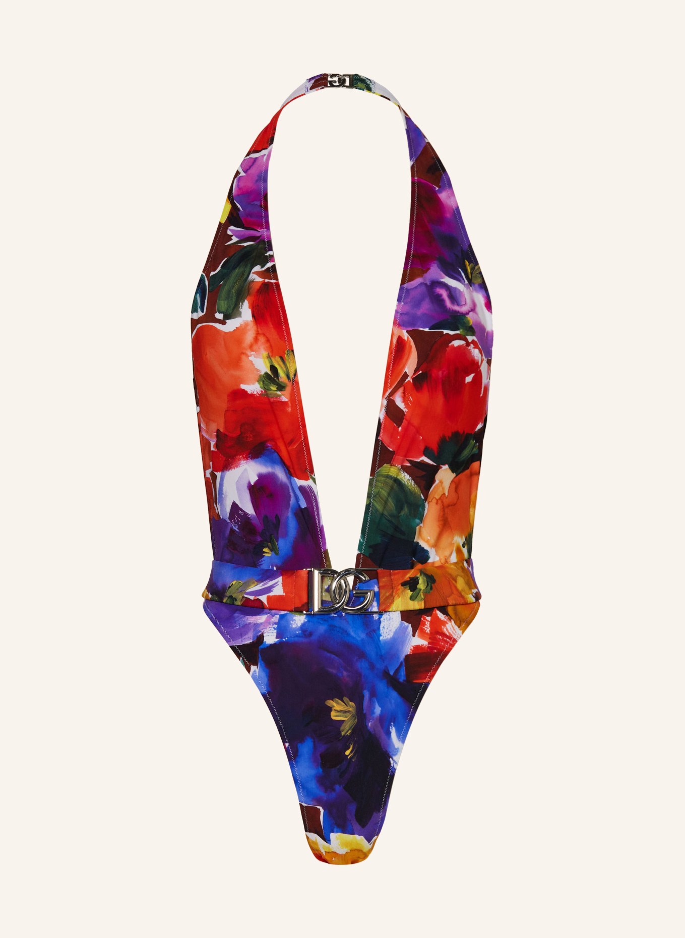 DOLCE & GABBANA Monokini FIORI, Farbe: LILA/ BLAU/ ROT (Bild 1)