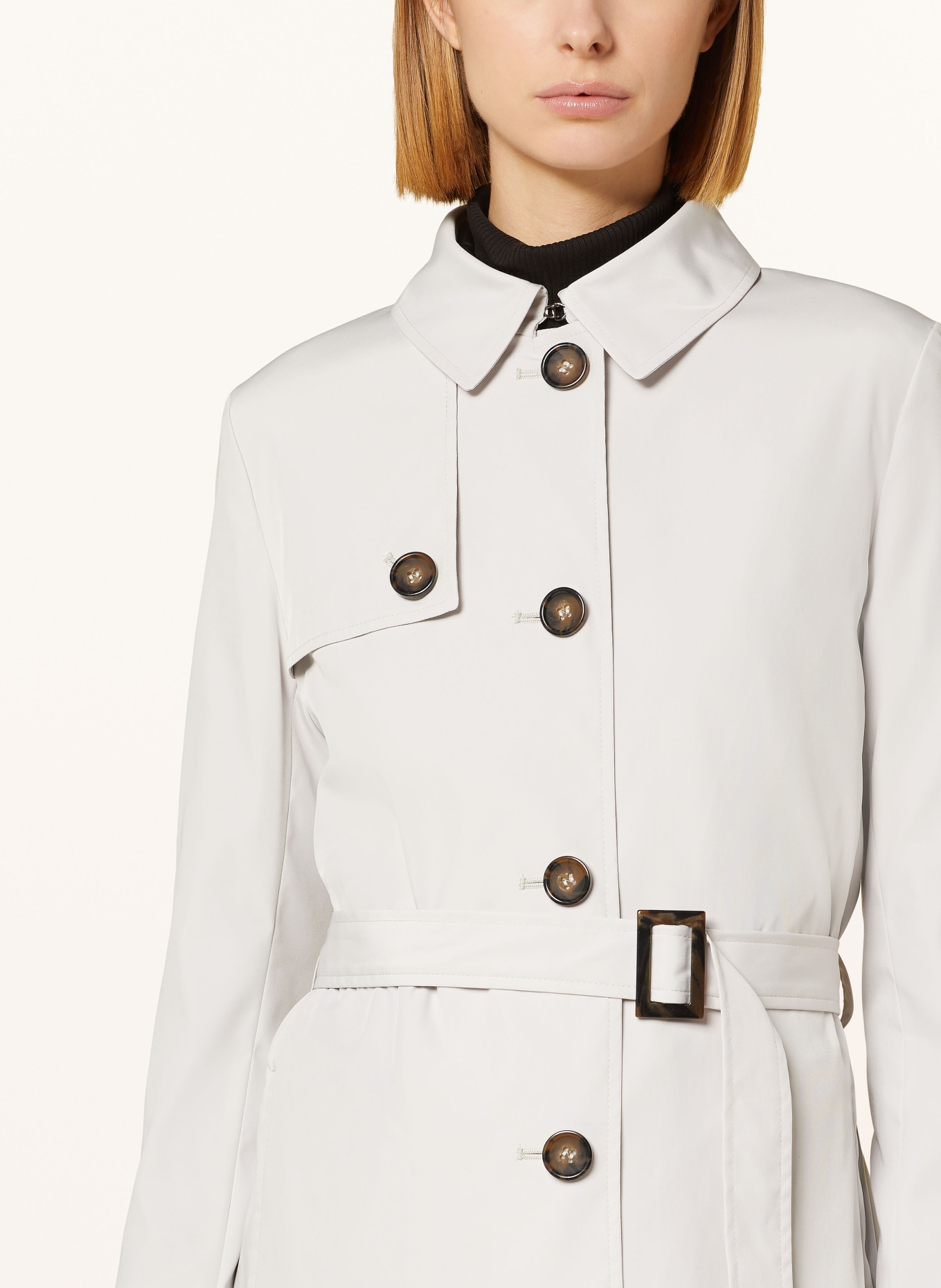 ICONS CINZIA ROCCA Trench coat, Color: LIGHT GRAY (Image 4)