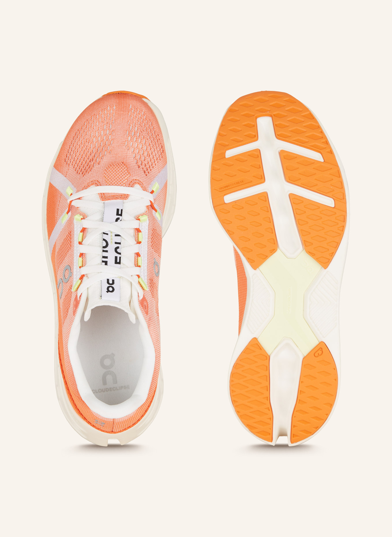 On Running shoes CLOUDECLIPSE, Color: ORANGE/ ECRU (Image 5)