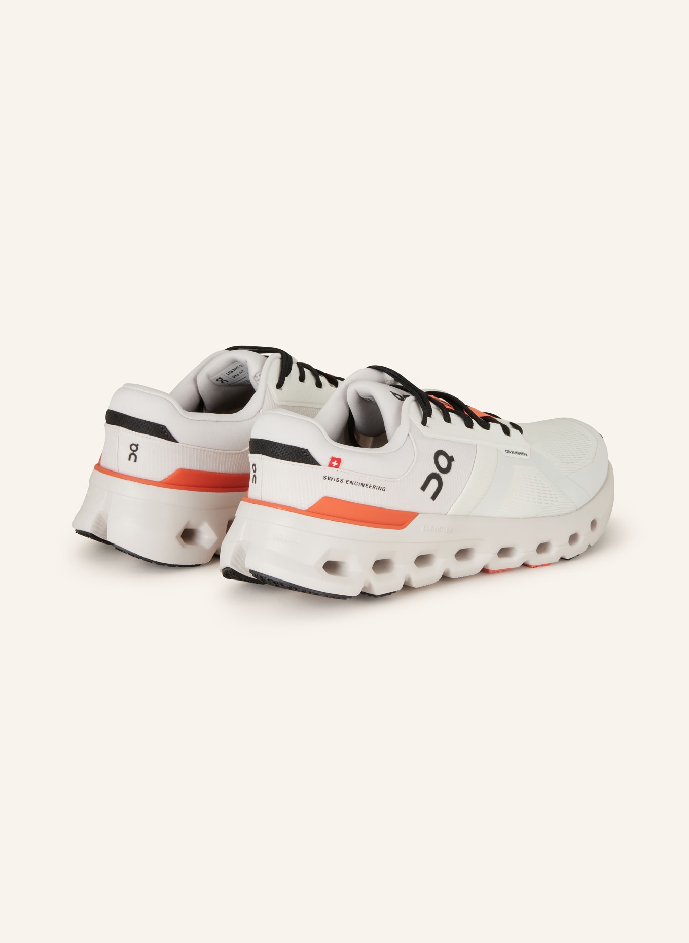 On Running shoes CLOUDRUNNER 2, Color: WHITE/ ORANGE (Image 2)