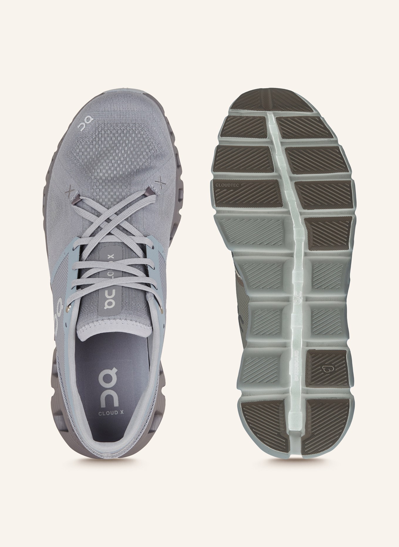 On Fitness shoes CLOUD X 3, Color: GRAY (Image 5)