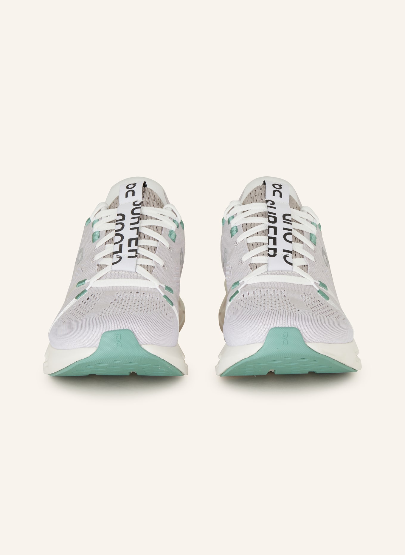 On Running shoes CLOUDSURFER, Color: LIGHT GRAY/ GREEN (Image 3)