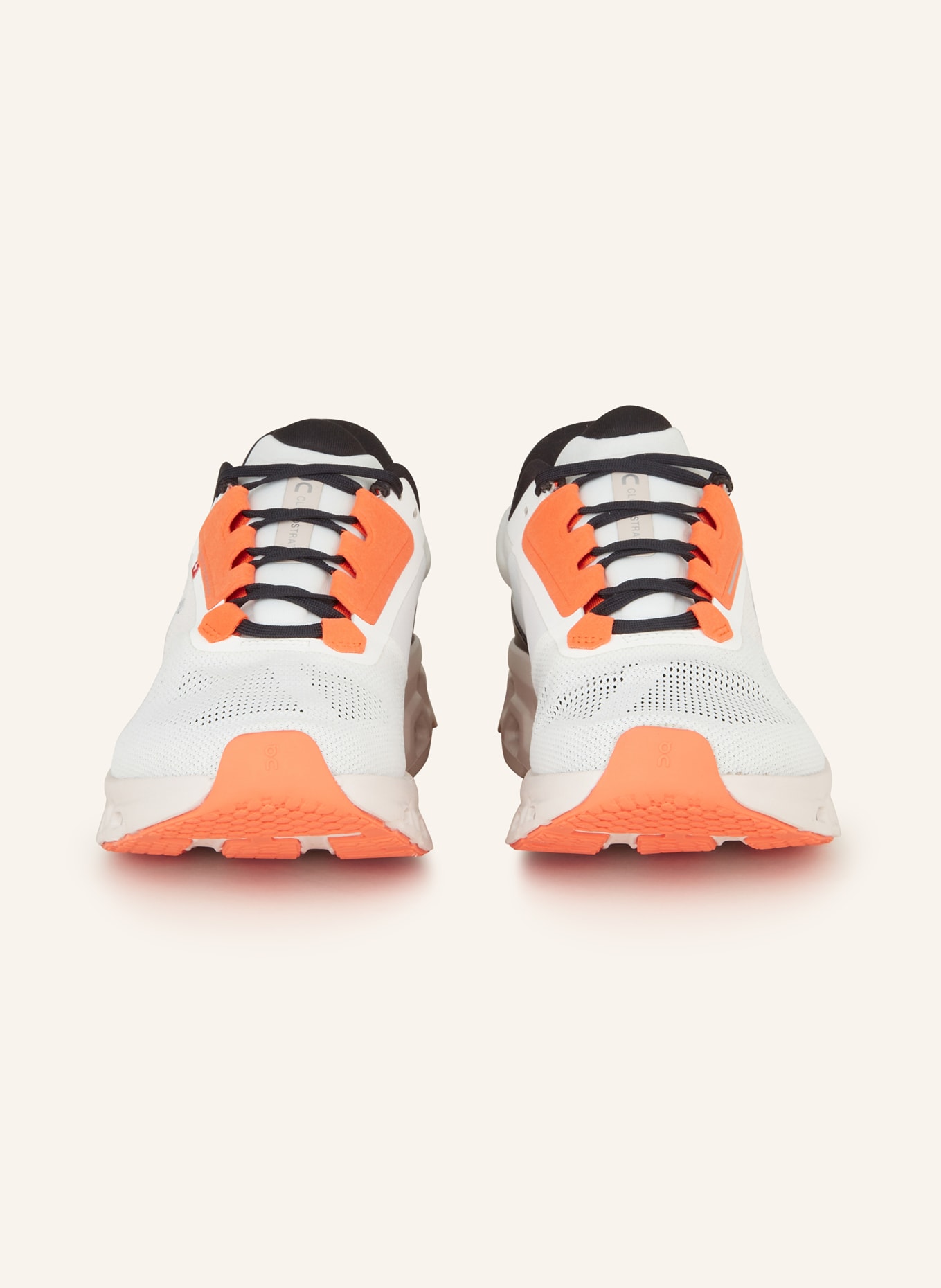 On Running shoes CLOUDSTRATUS 3, Color: WHITE/ LIGHT BROWN/ ORANGE (Image 3)