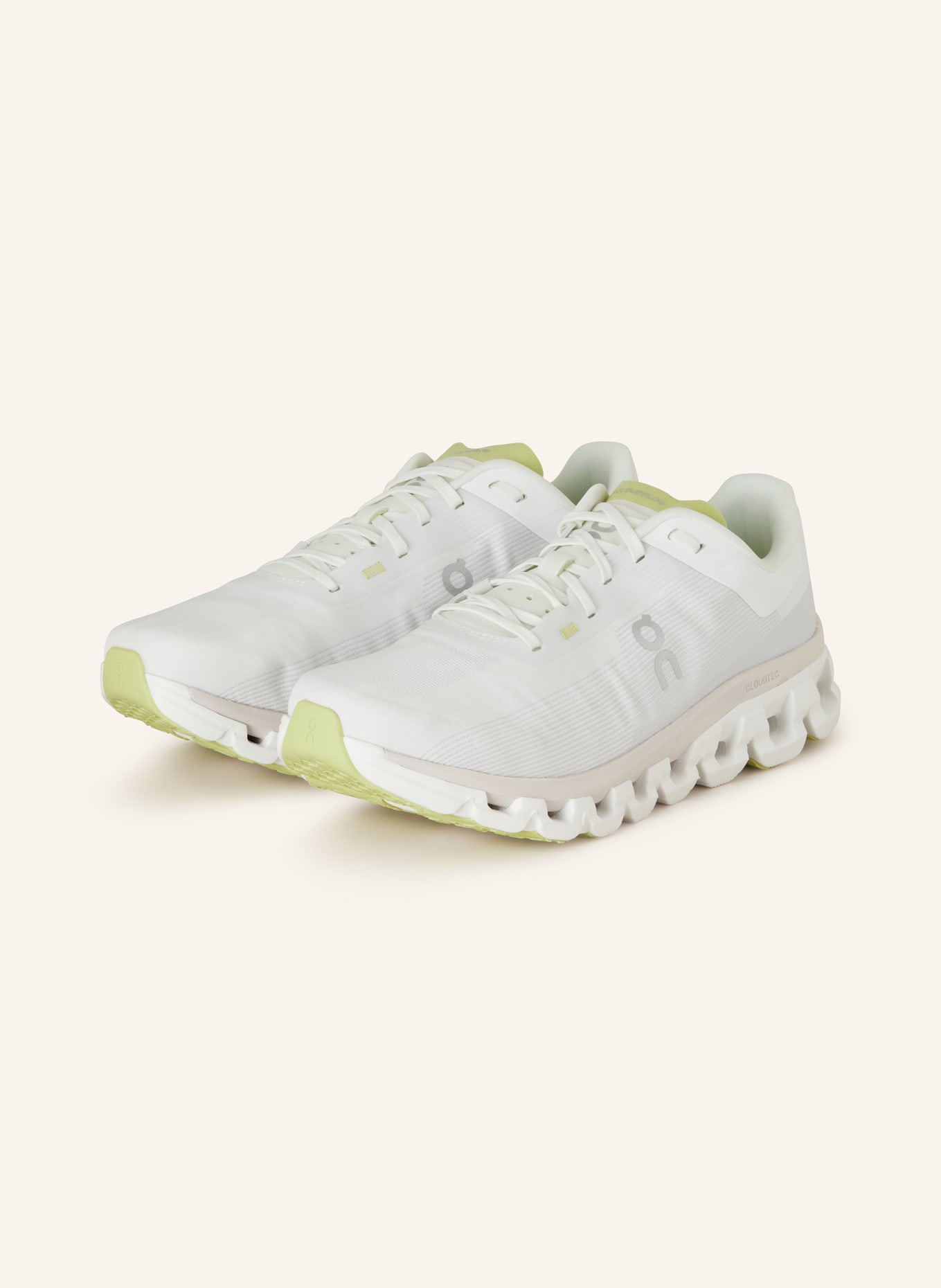 On Running shoes CLOUDFLOW 4, Color: WHITE/ BEIGE (Image 1)