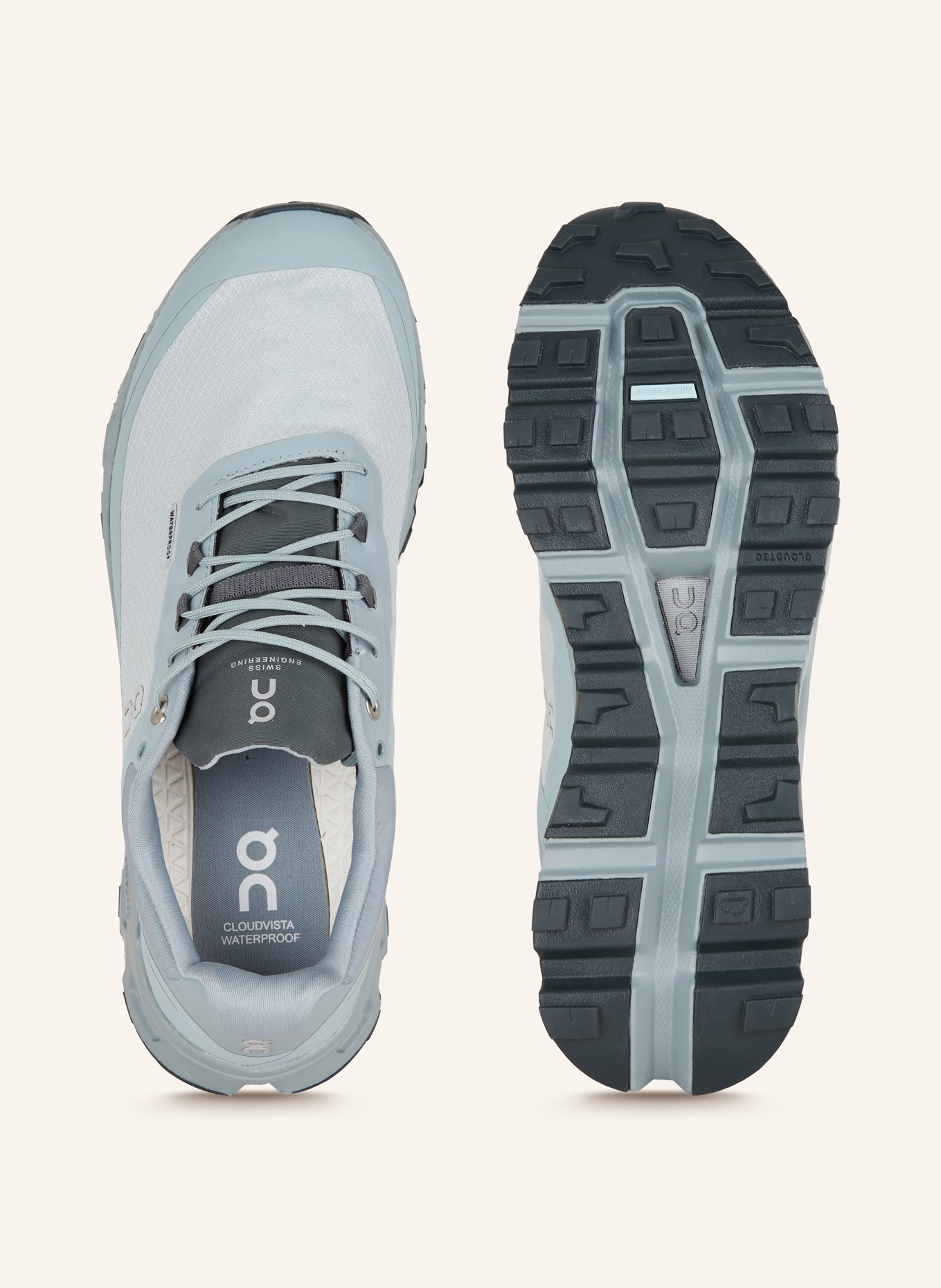 On Trail running shoes CLOUDVISTA WATERPROOF, Color: BLUE GRAY (Image 5)