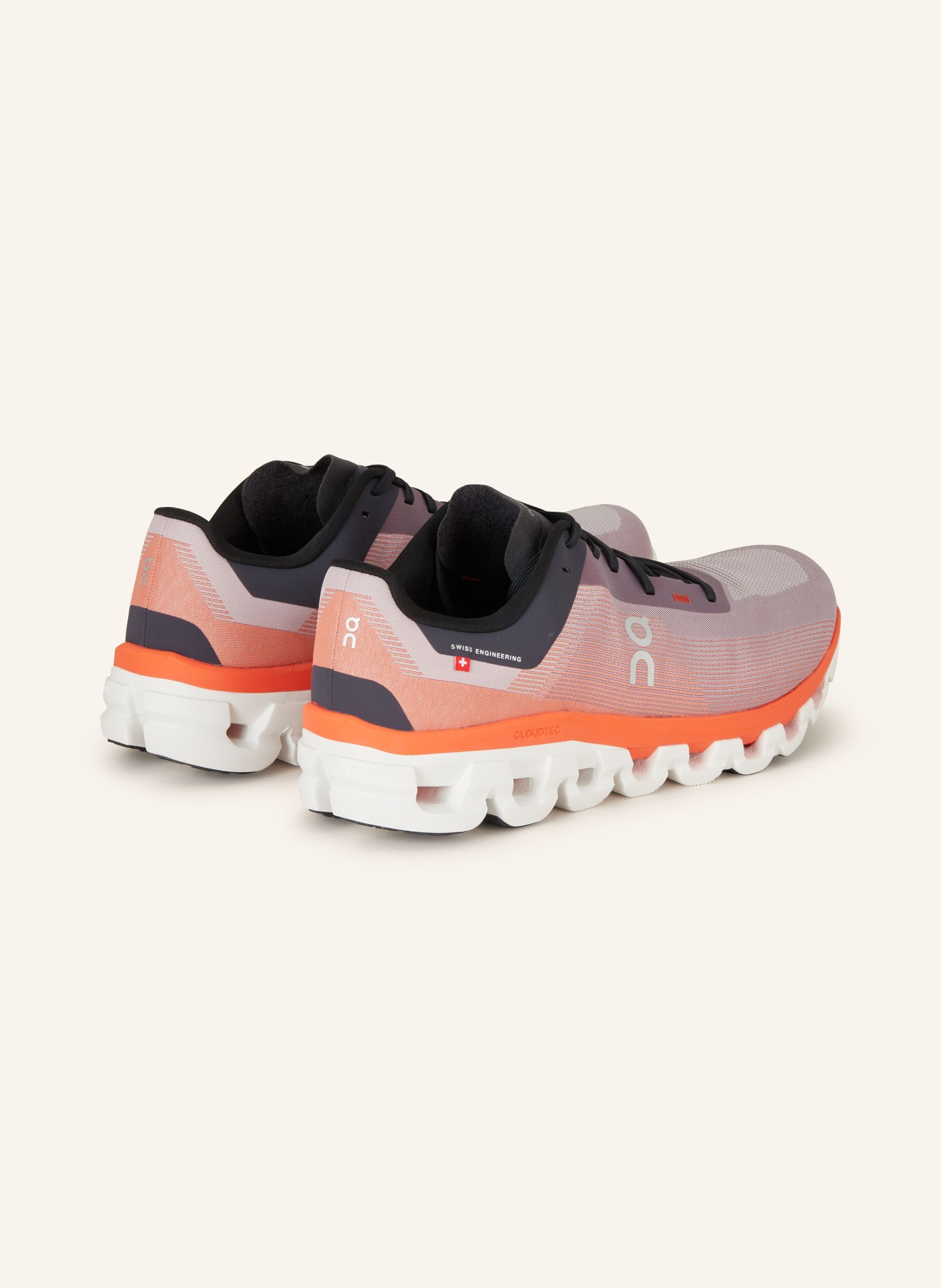 On Running shoes CLOUDFLOW 4, Color: ORANGE/ PURPLE (Image 2)