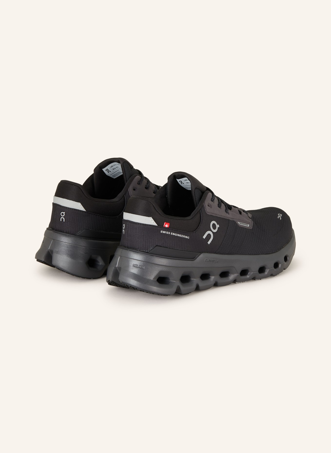 On Running shoes CLOUDRUNNER 2 WATERPROOF, Color: BLACK (Image 2)