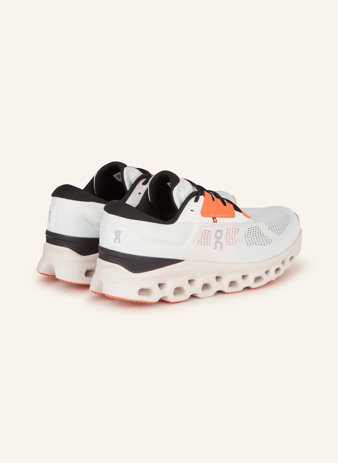 On Running shoes CLOUDSTRATUS 3, Color: WHITE/ LIGHT BROWN/ ORANGE (Image 2)